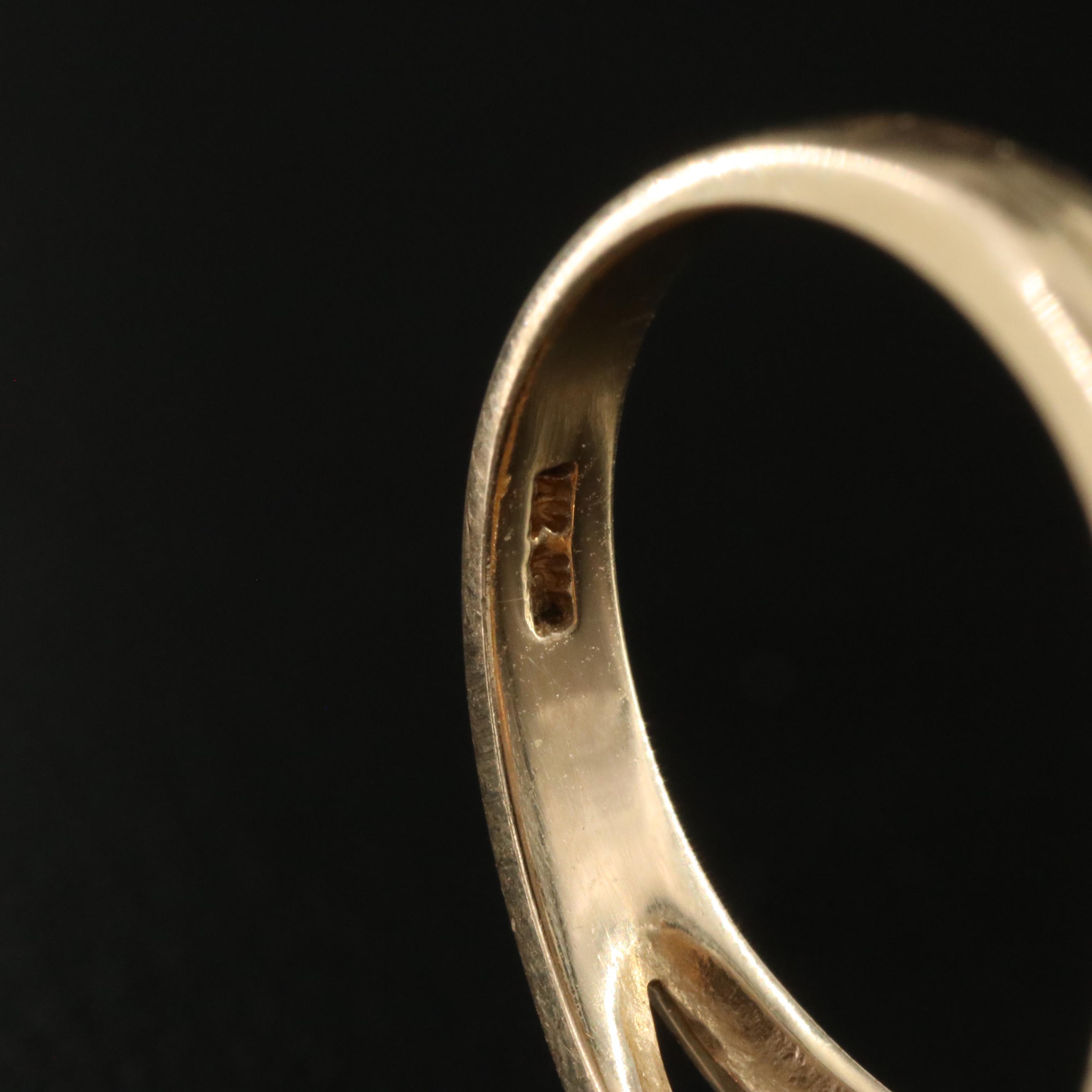 14K Multi Gemstone and Diamond Ring Featuring Tanzanite, Tourmaline, and Citrine