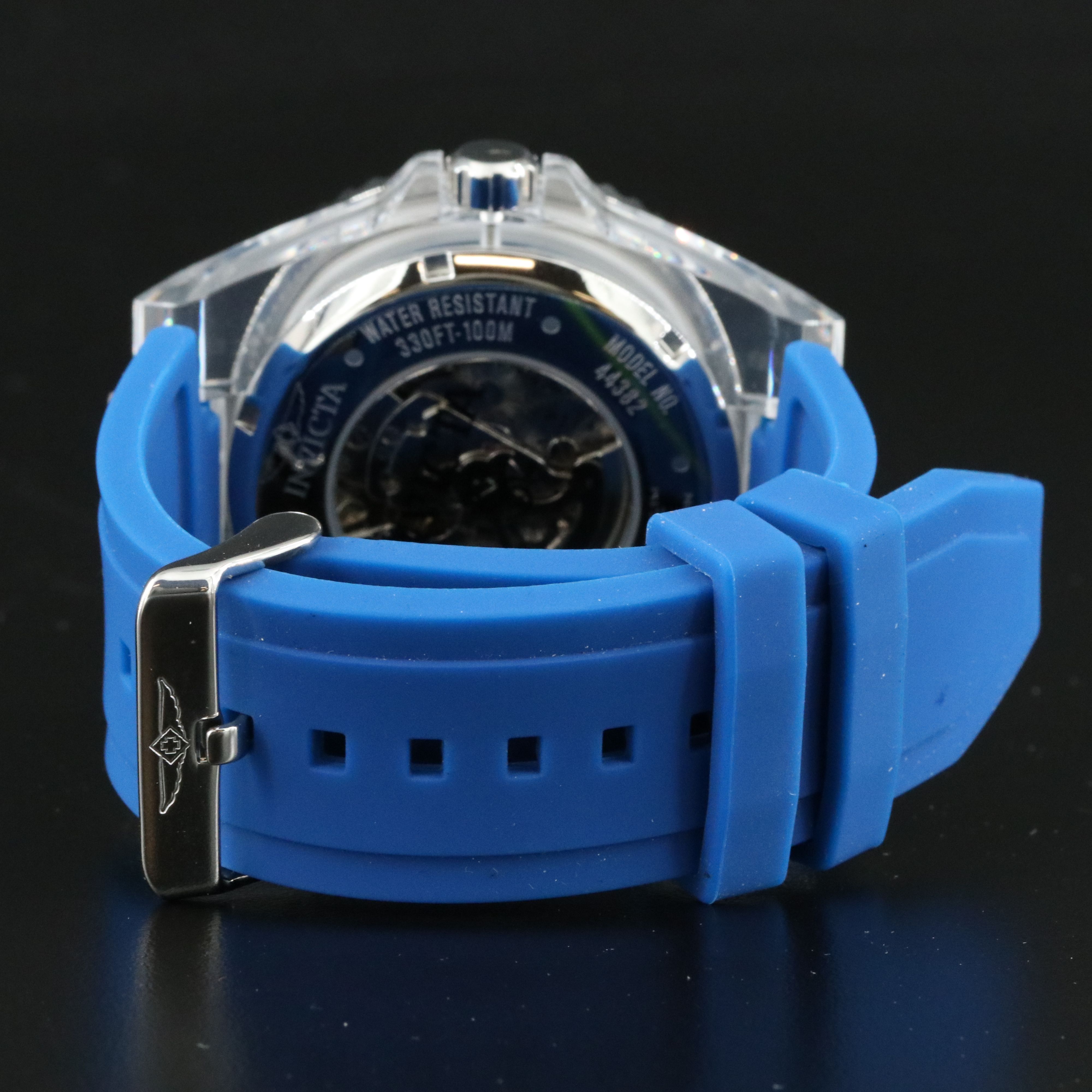 Invicta Speedway 44382 48mm Clear Plastic Automatic Watch