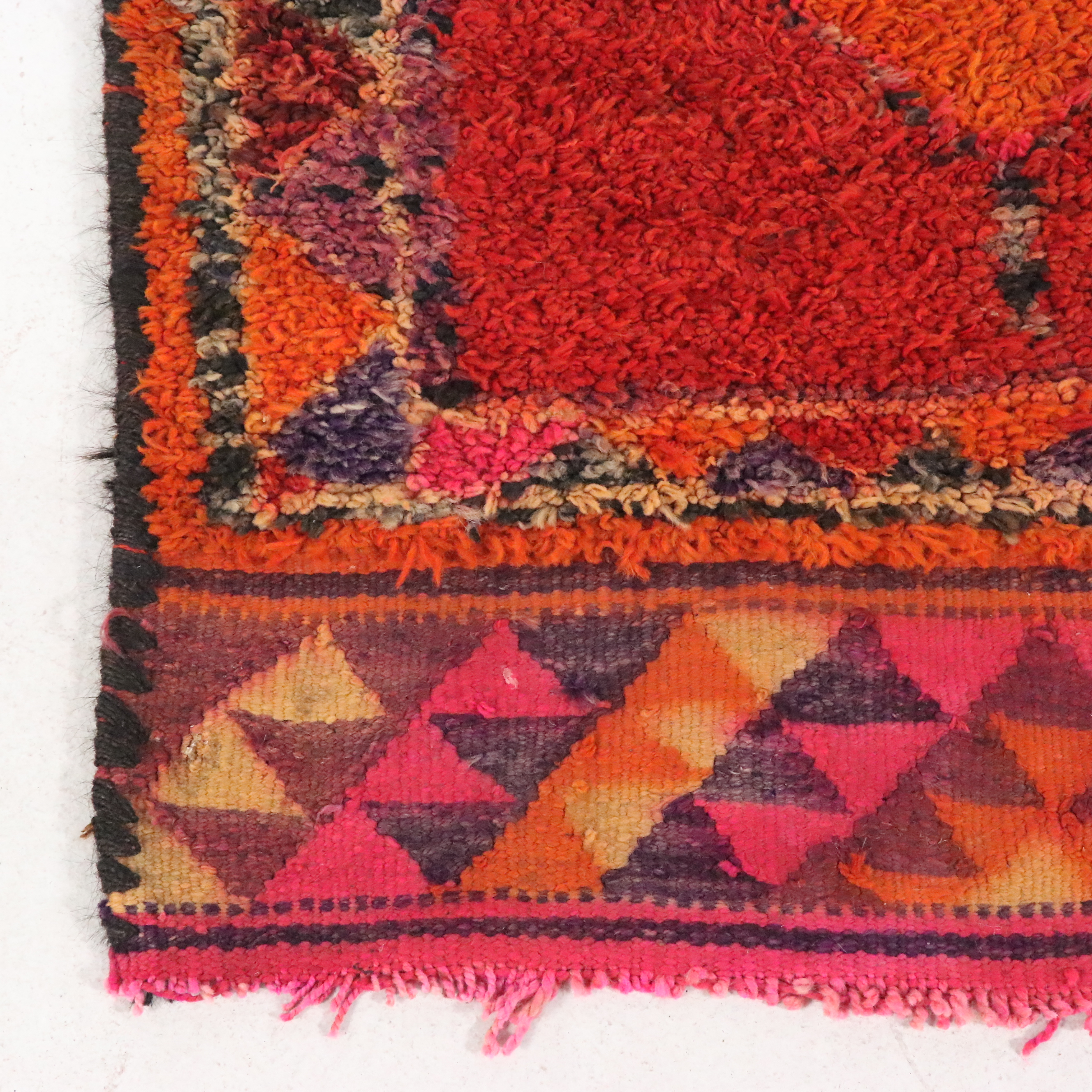 3'3 x 11'3 Hand-Knotted Moroccan Berber Long Rug