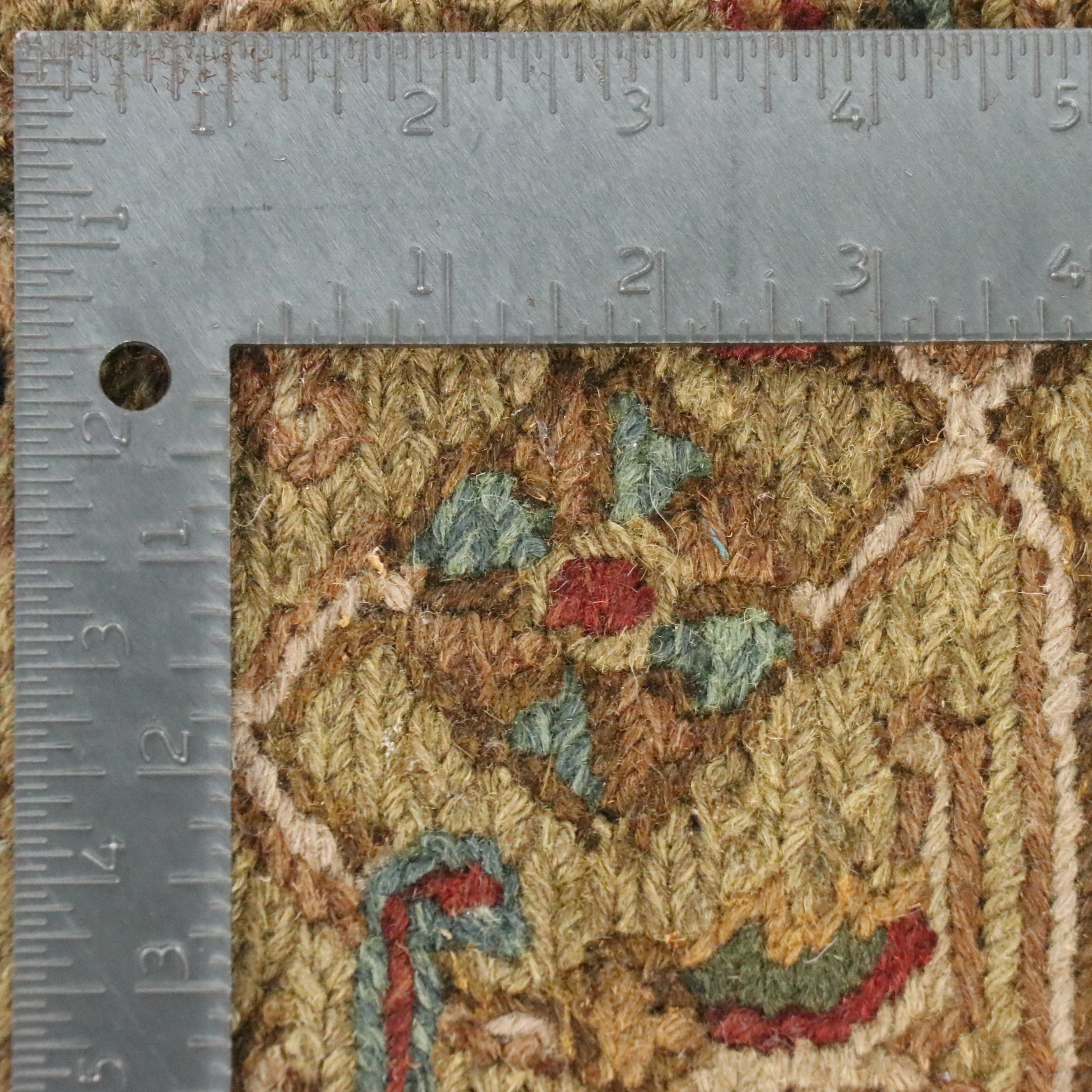 3'11 x 6'2 Handwoven Indian Soumak Area Rug