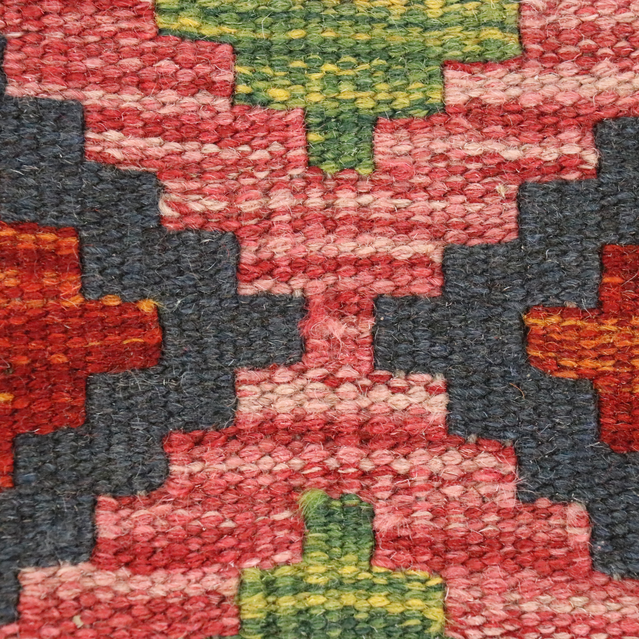 6'5 x 7'1 Handwoven Pakistani Kilim Area Rug