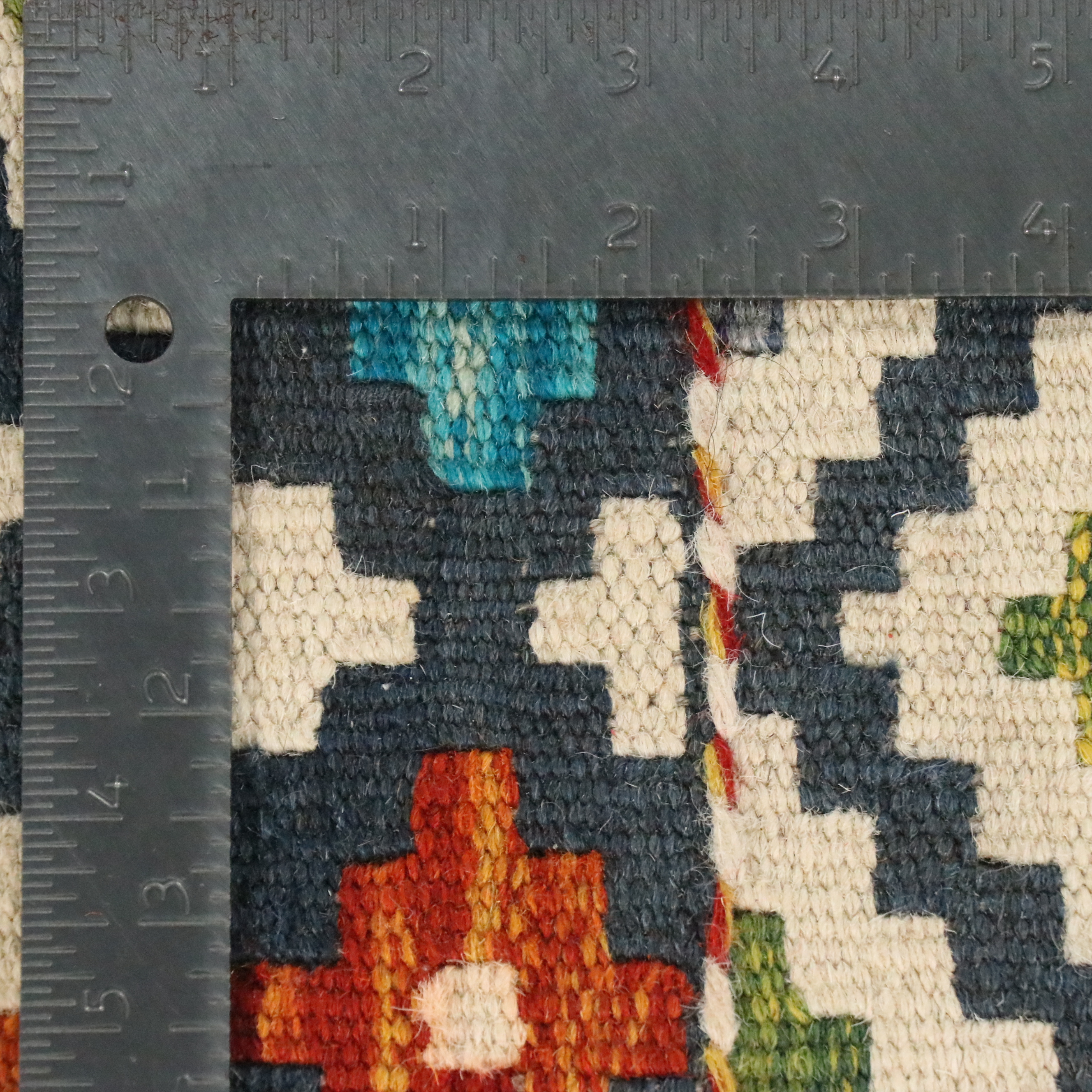 6'5 x 7'1 Handwoven Pakistani Kilim Area Rug