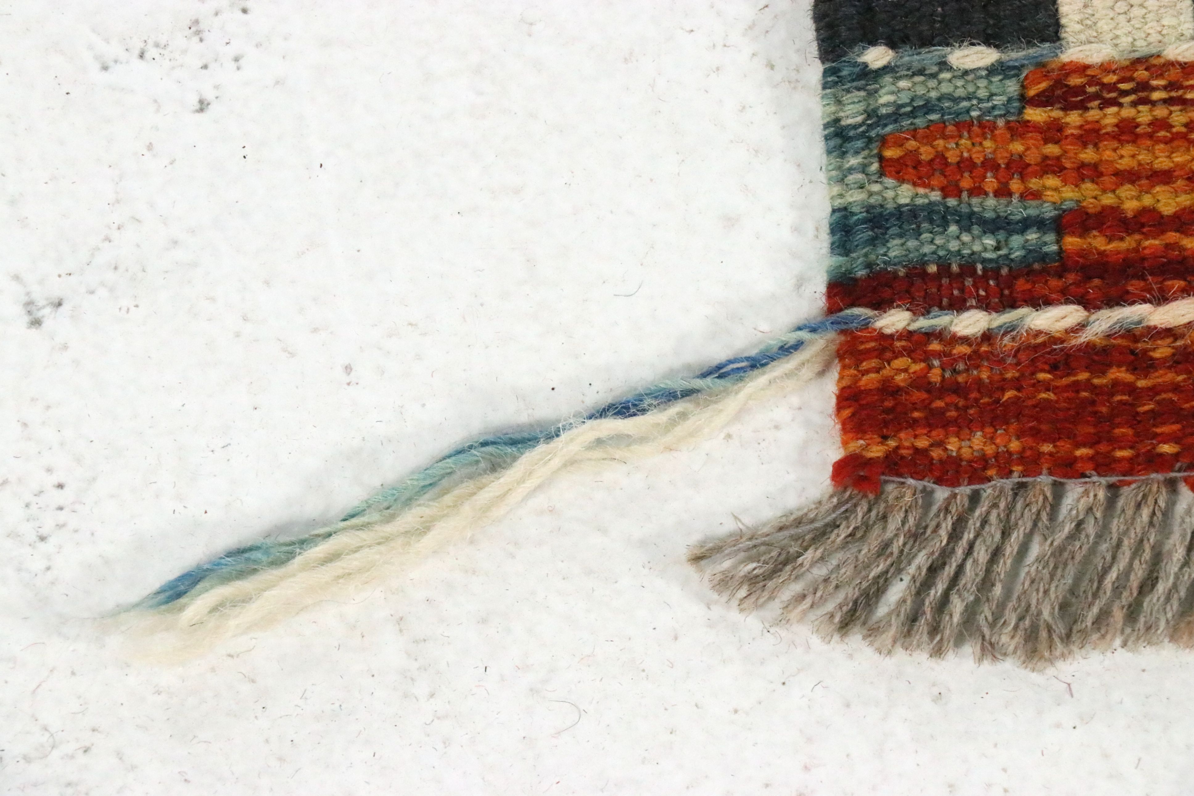 6'5 x 7'1 Handwoven Pakistani Kilim Area Rug