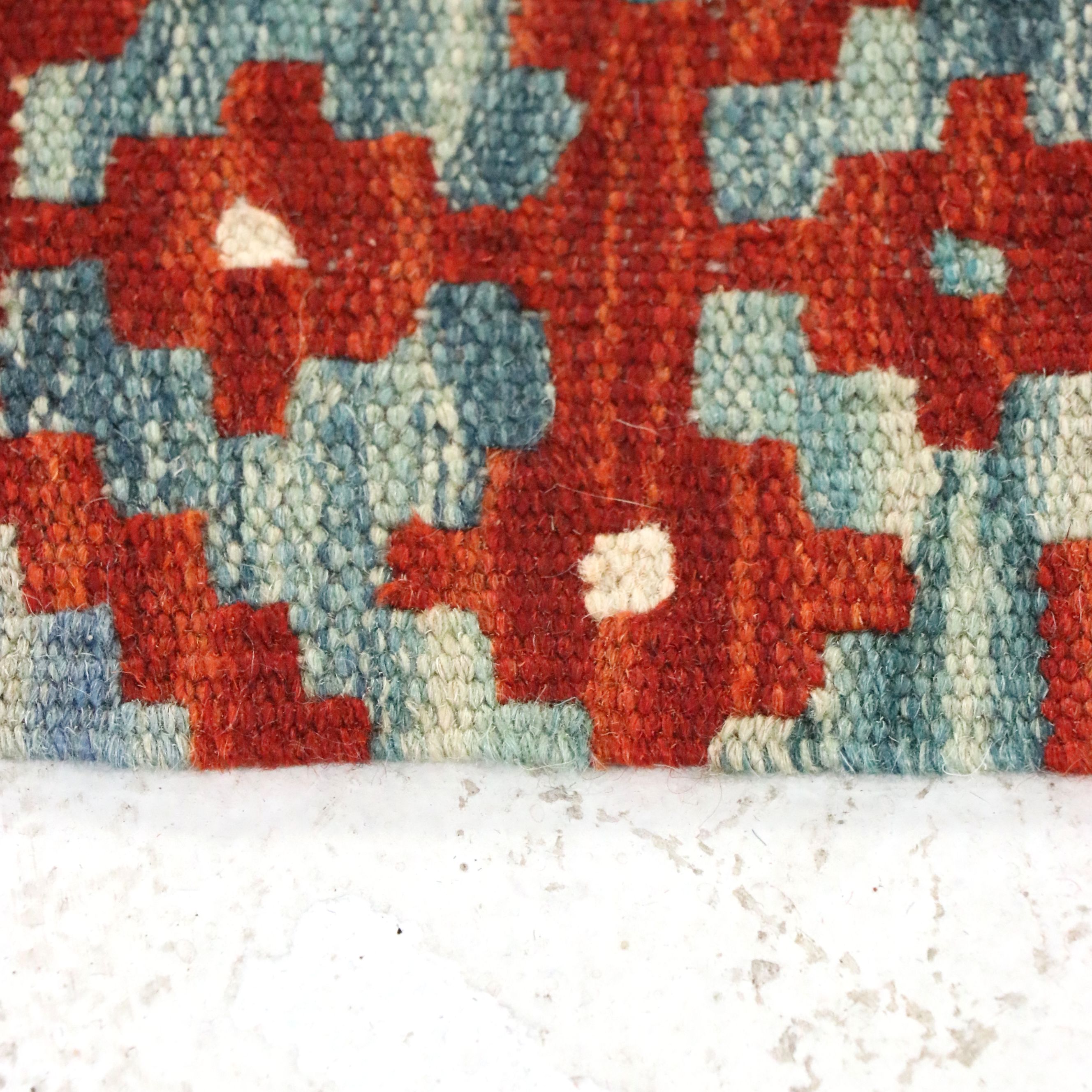 6'5 x 7'1 Handwoven Pakistani Kilim Area Rug