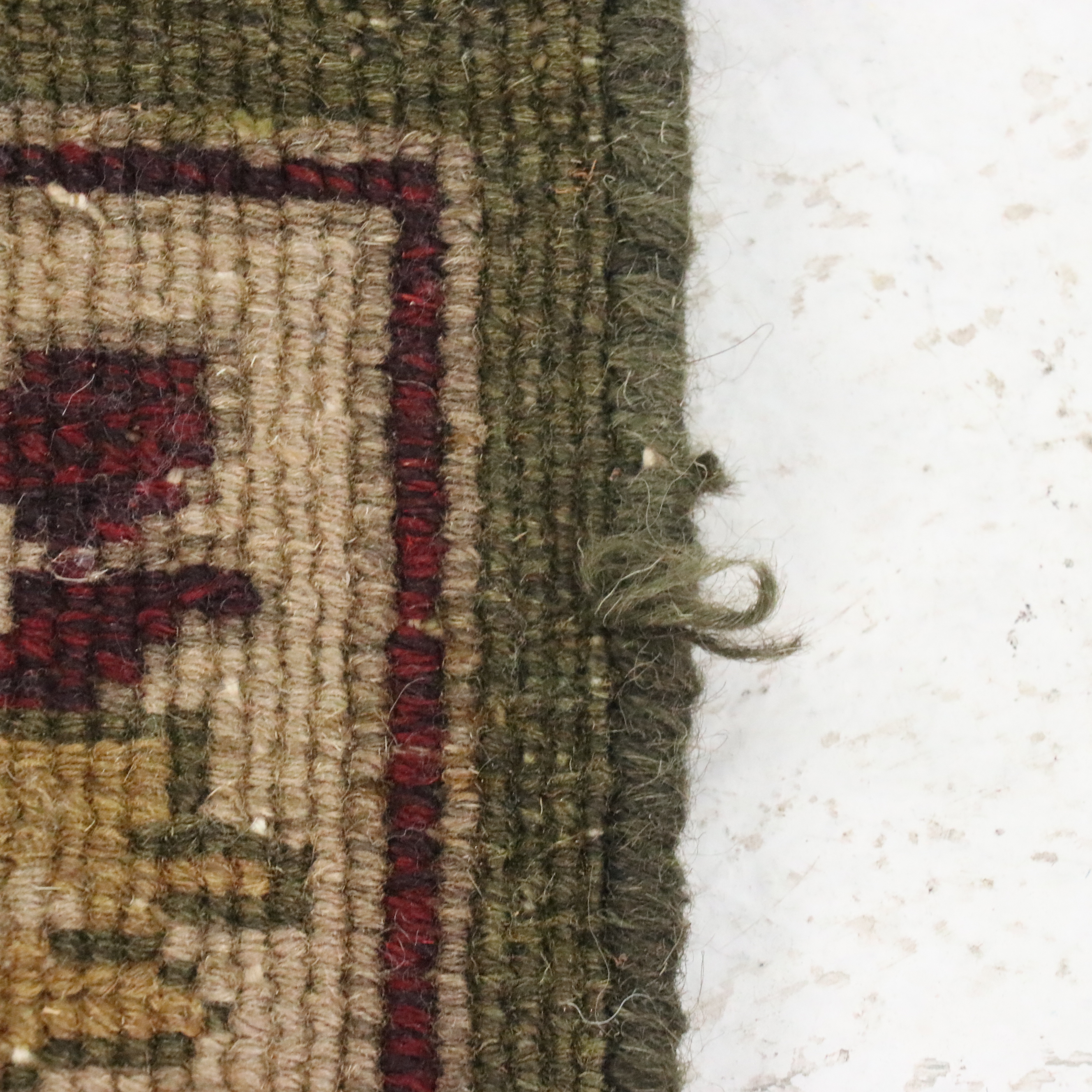 3' x 5'2 Handwoven Indian Soumak Area Rug