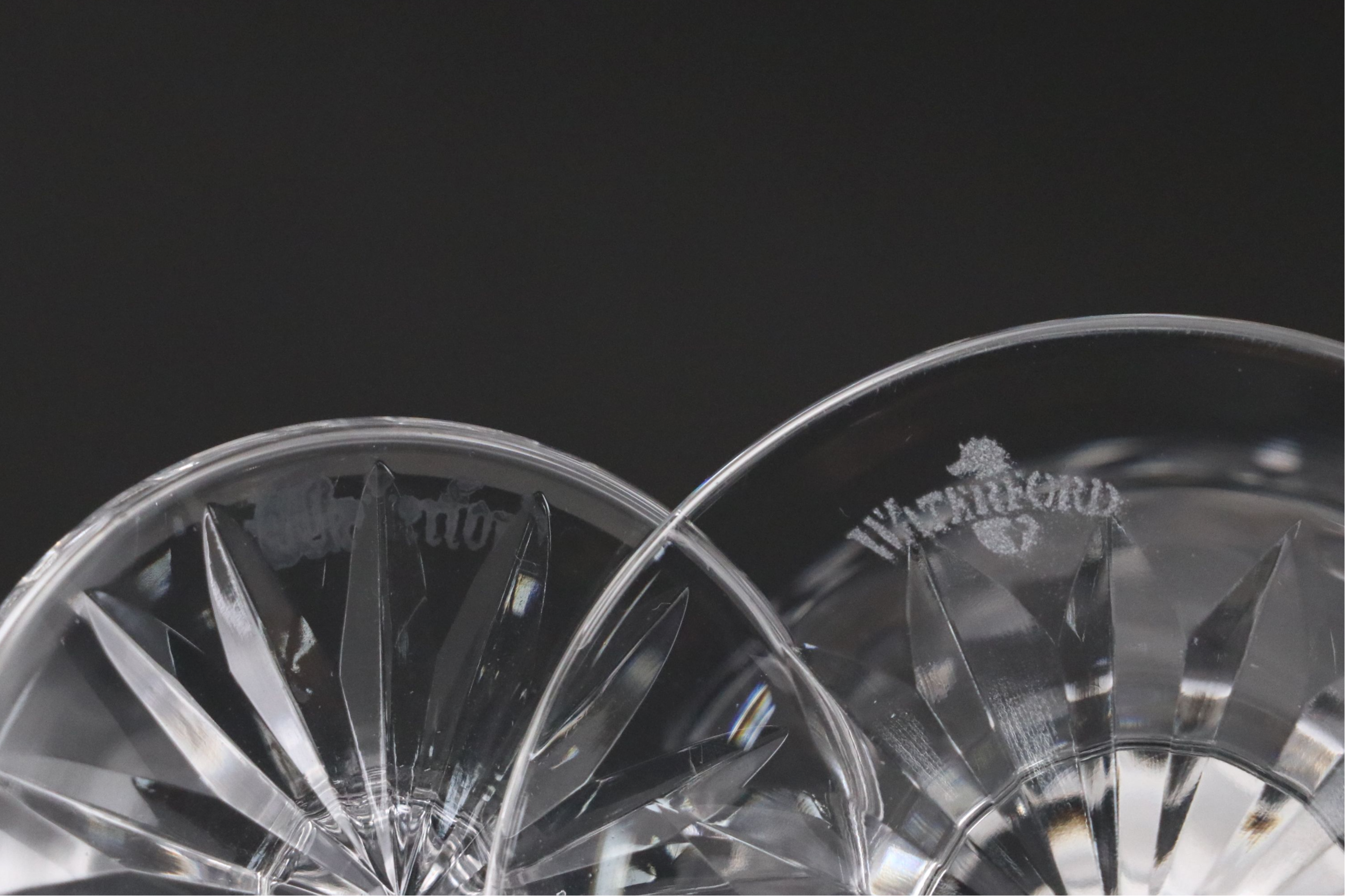 Waterford Crystal "Lismore" Cordial and Footed Juice Glasses