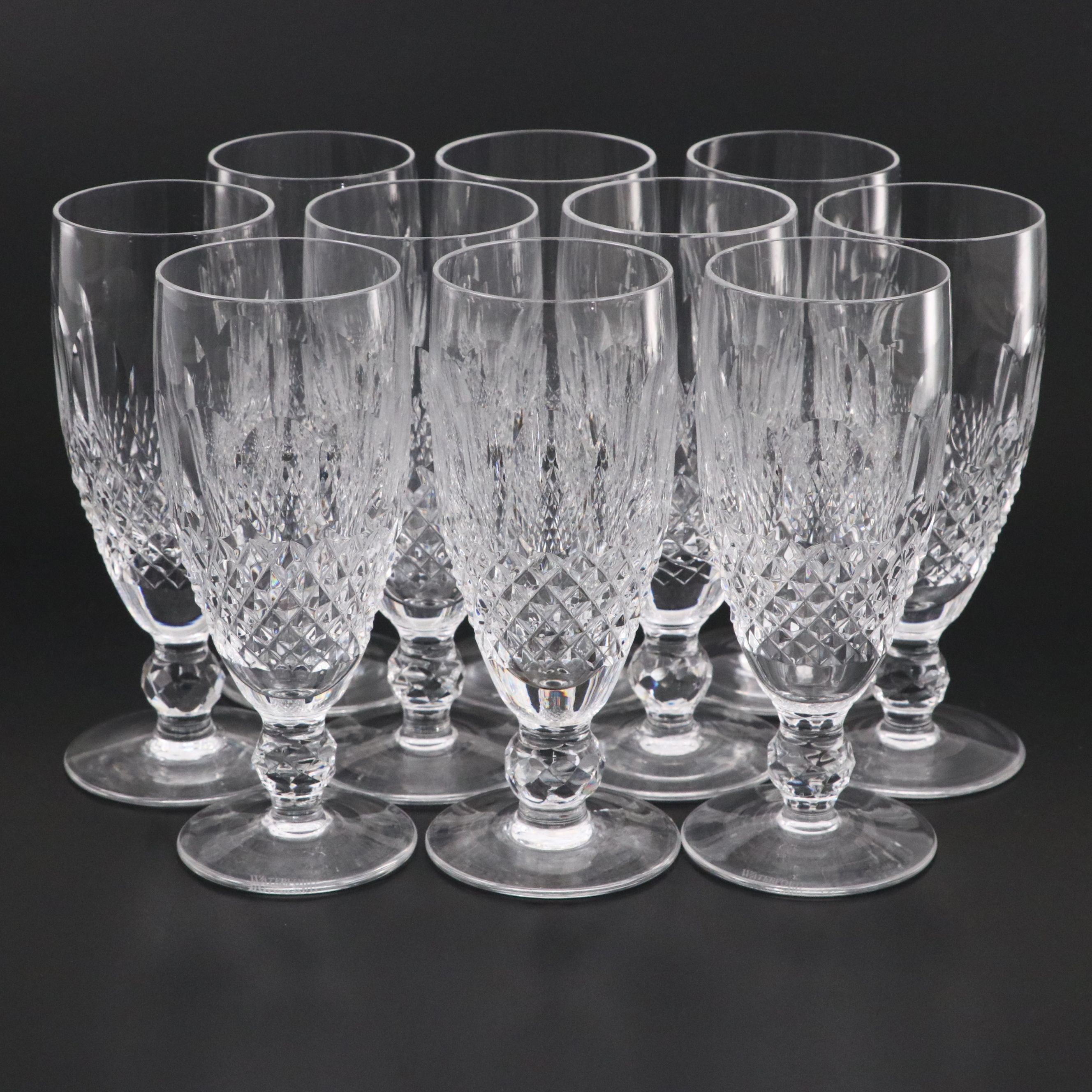 Waterford Crystal "Colleen" Fluted Champagne Glasses, 1968–2018