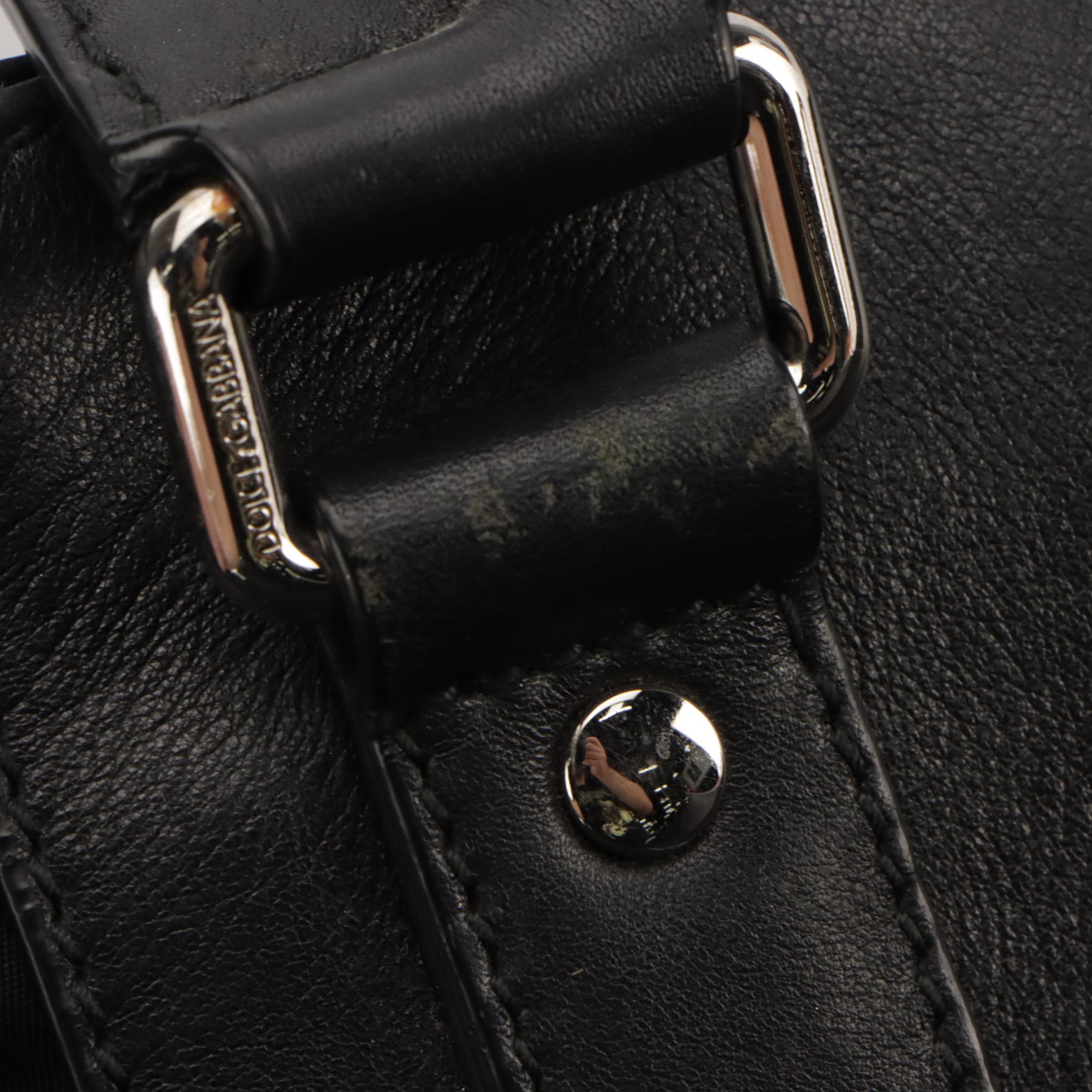 Dolce & Gabbana Vertical Tote in Black Nylon and Calfskin Leather