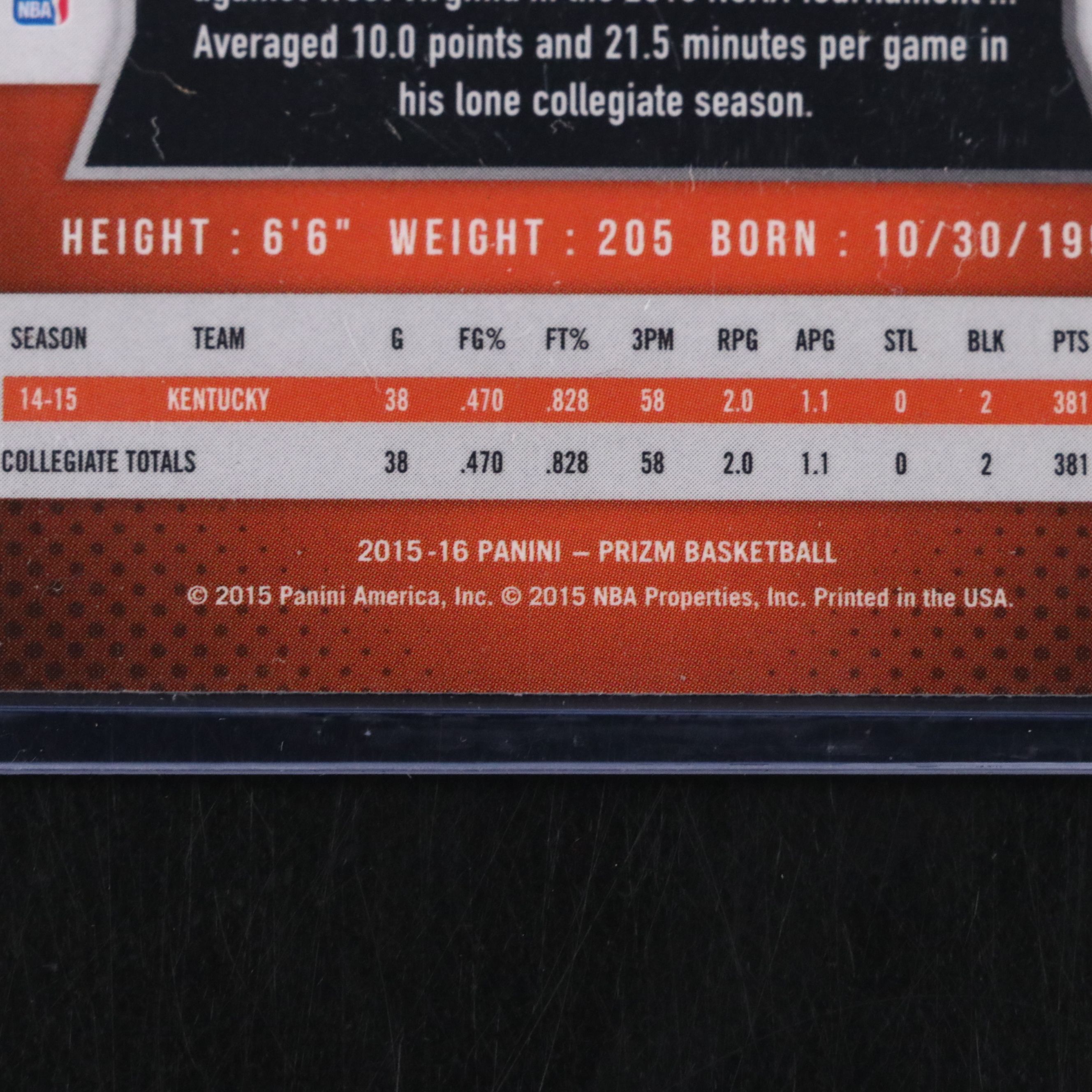 2015-16 Devin Booker Orange Wave Prizm Rookie Basketball Card