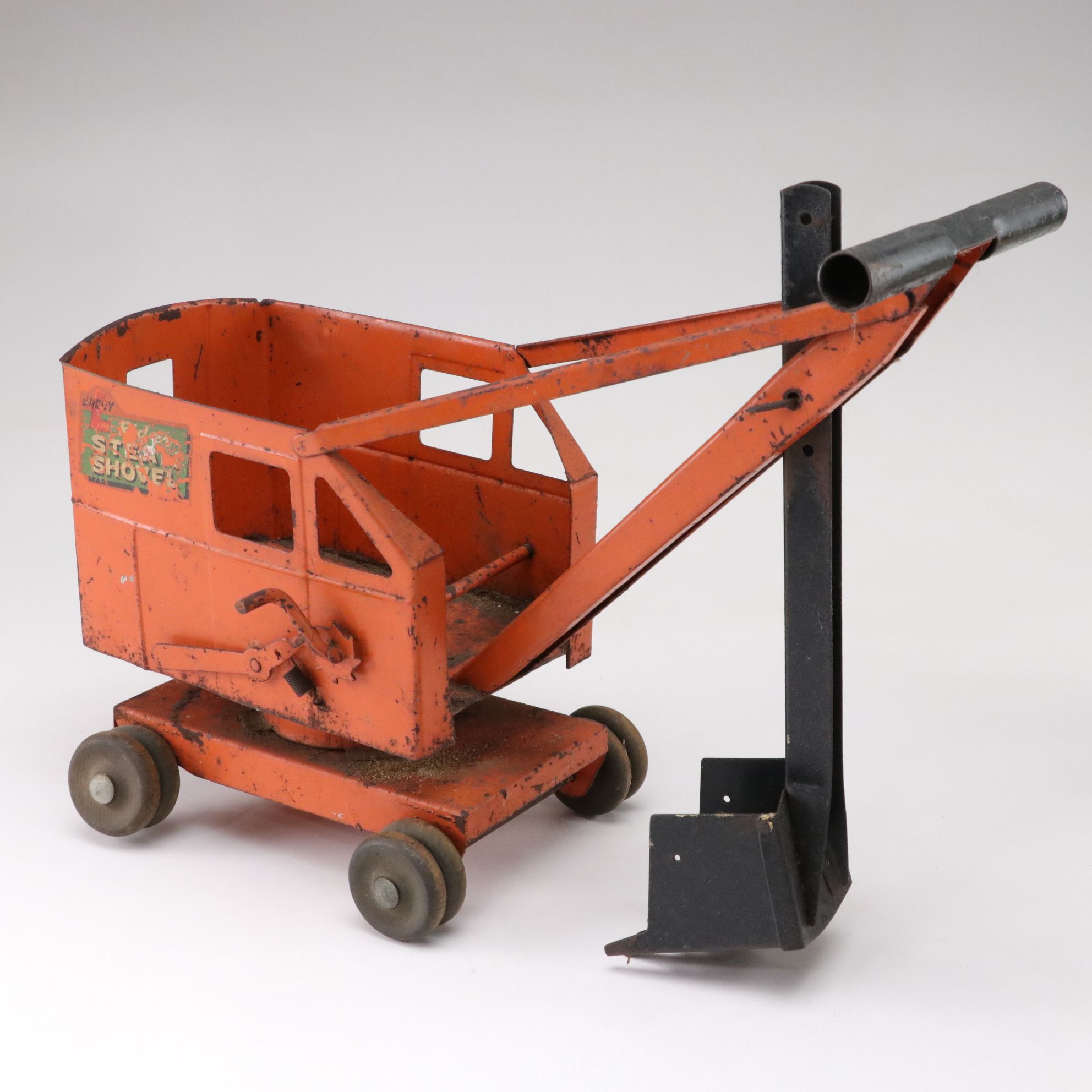 Antique Metal Construction Toys Includes Steam Shovel and Backhoe