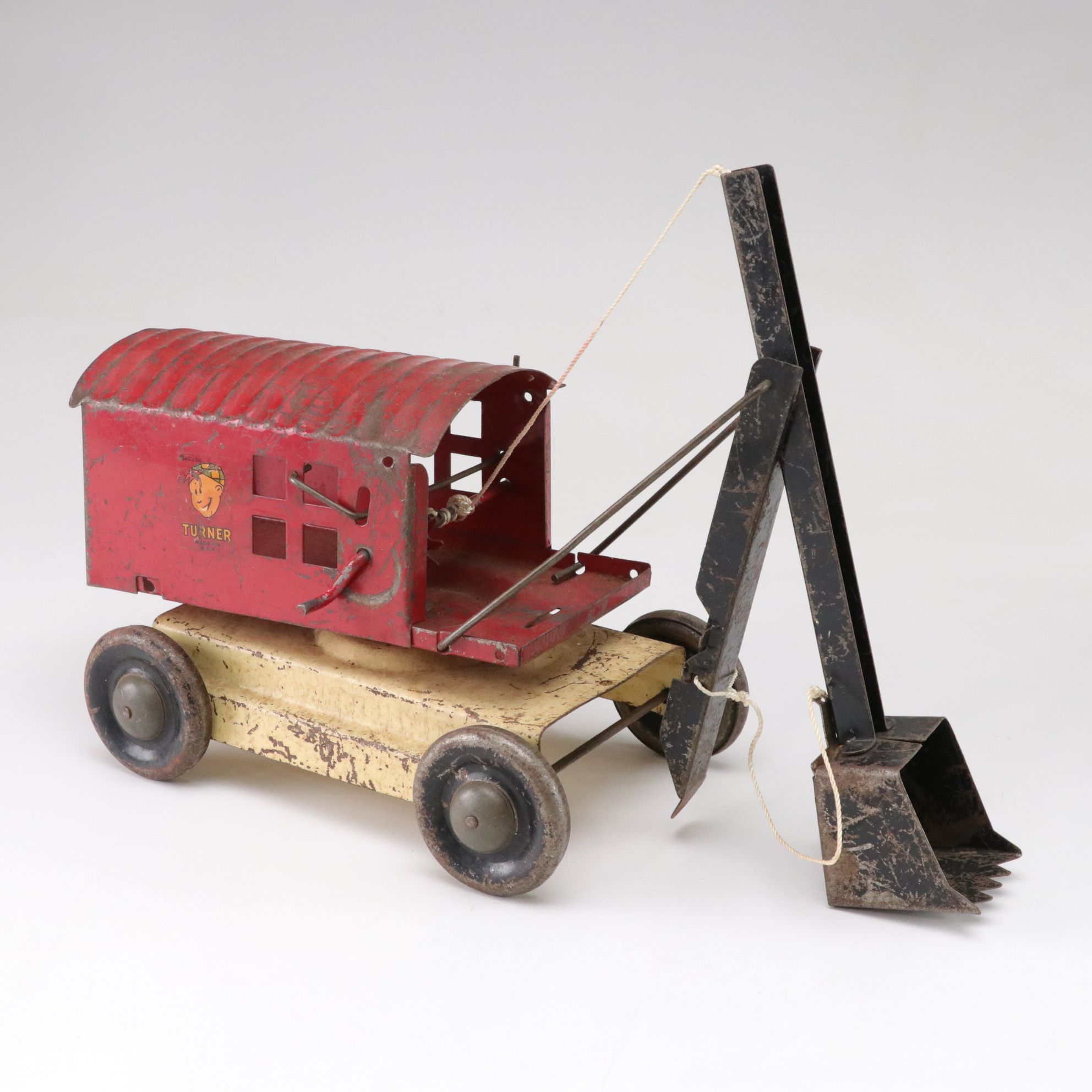 Antique Metal Construction Toys Includes Steam Shovel and Backhoe