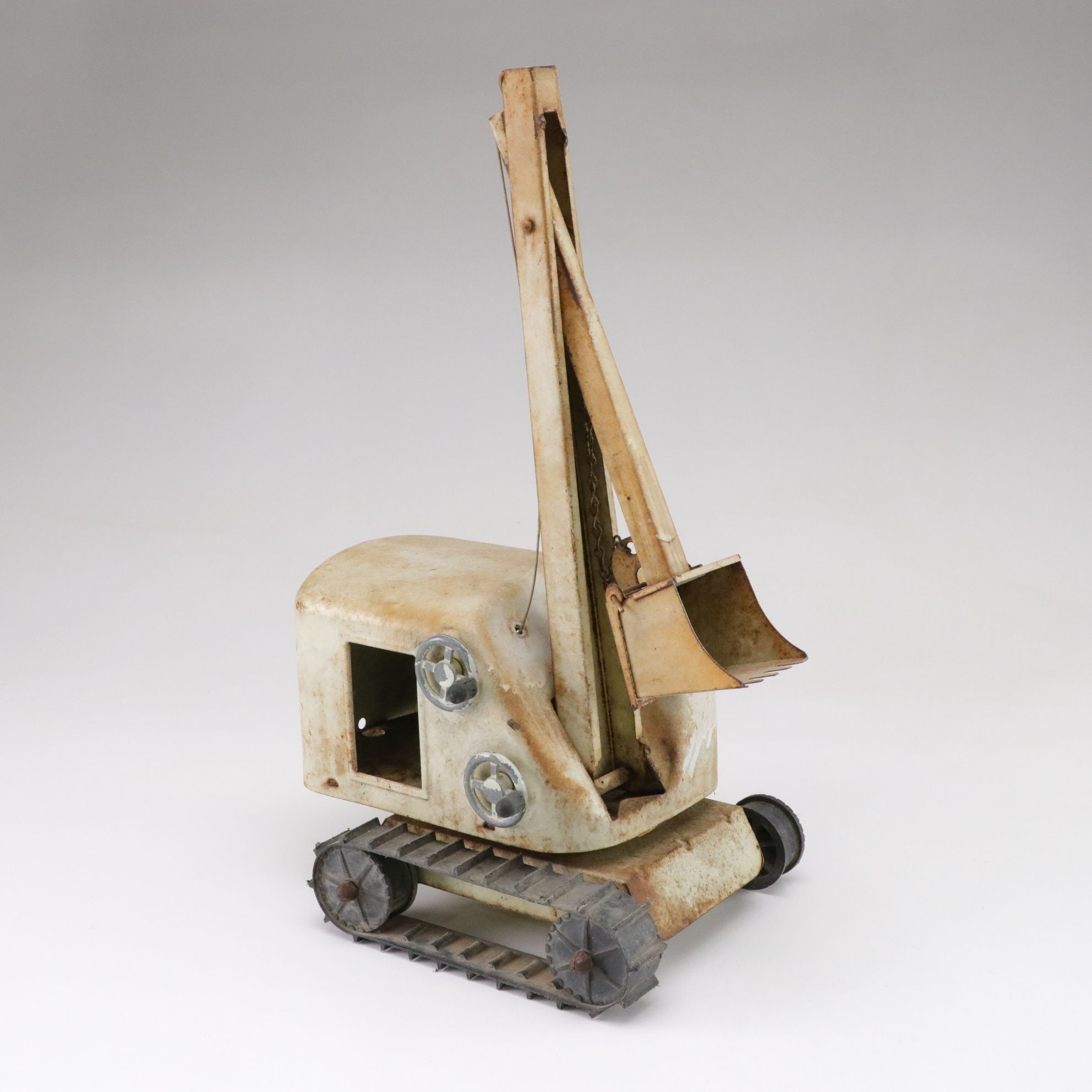 Antique Metal Construction Toys Includes Steam Shovel and Backhoe