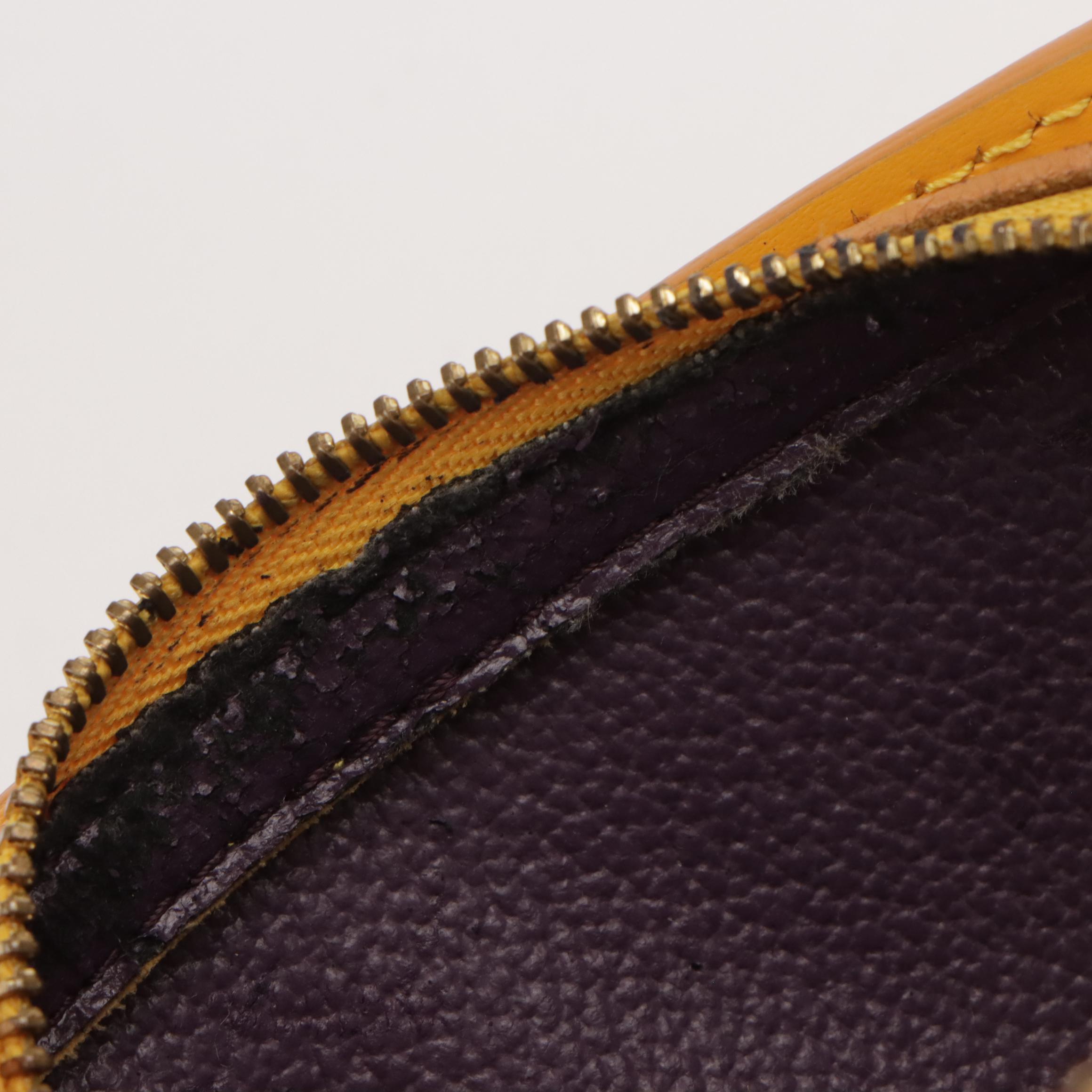 Louis Vuitton Dauphine Cosmetic Pouch in Tassil Yellow Epi/Smooth Leather