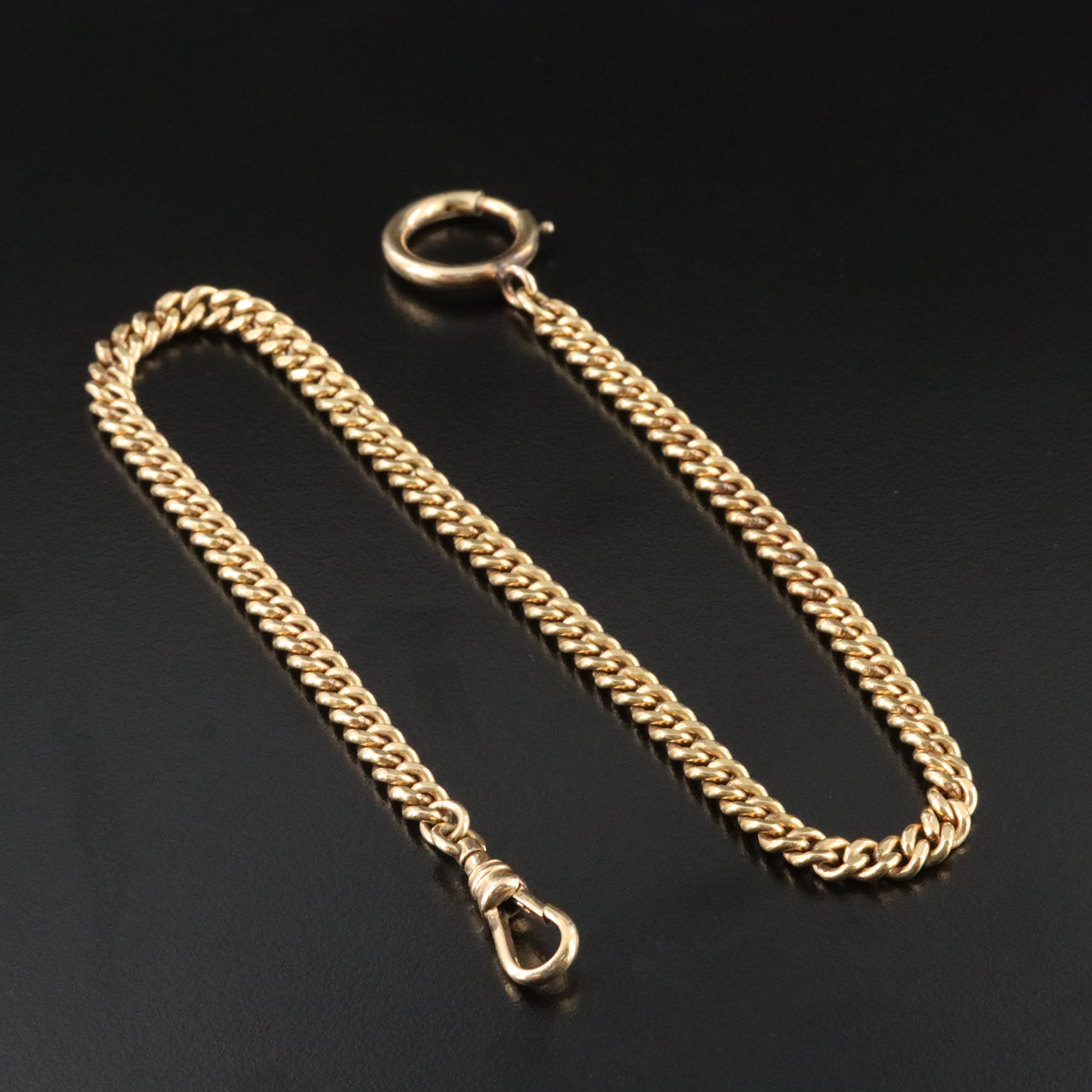 Gold-Filled Curb Link Watch Chain