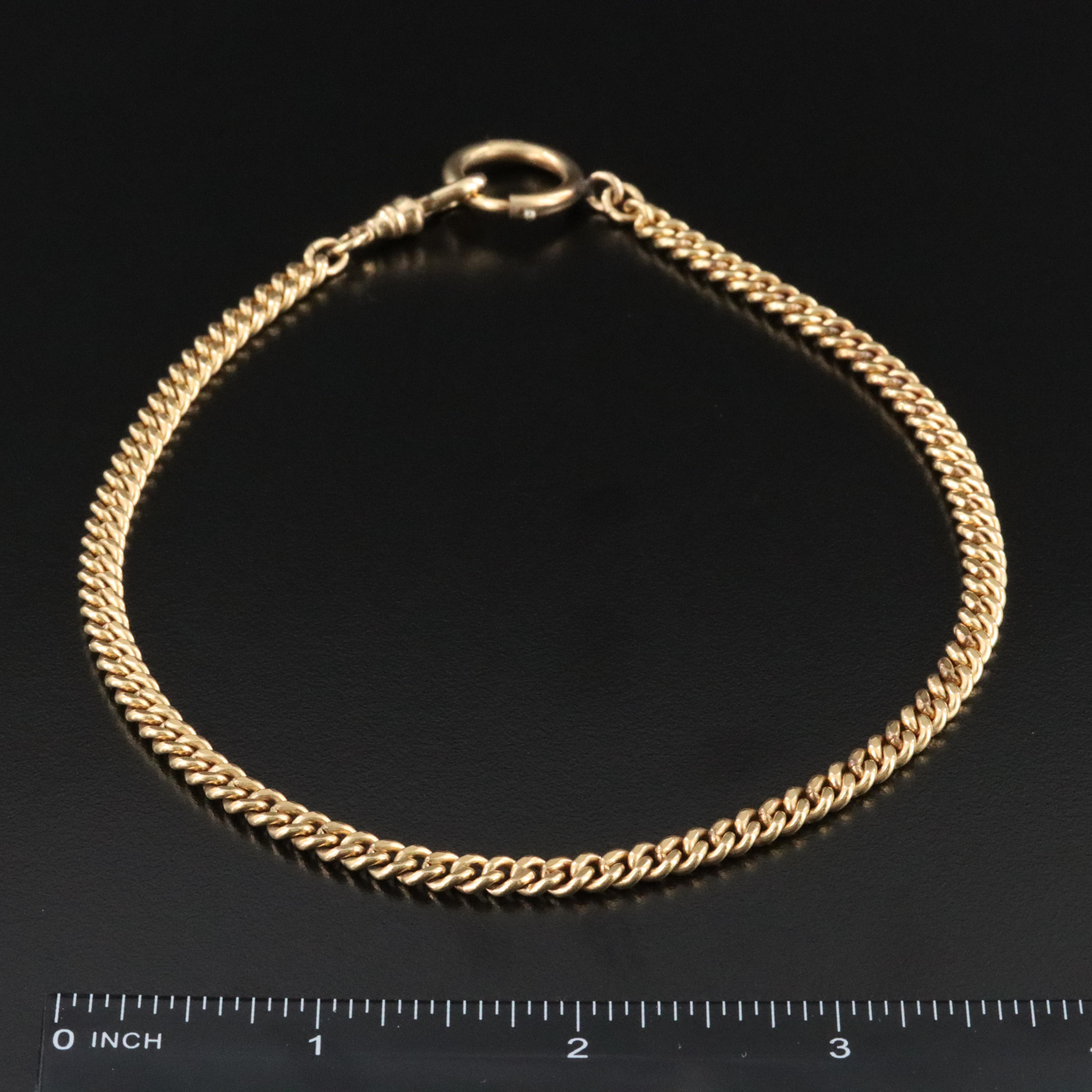 Gold-Filled Curb Link Watch Chain