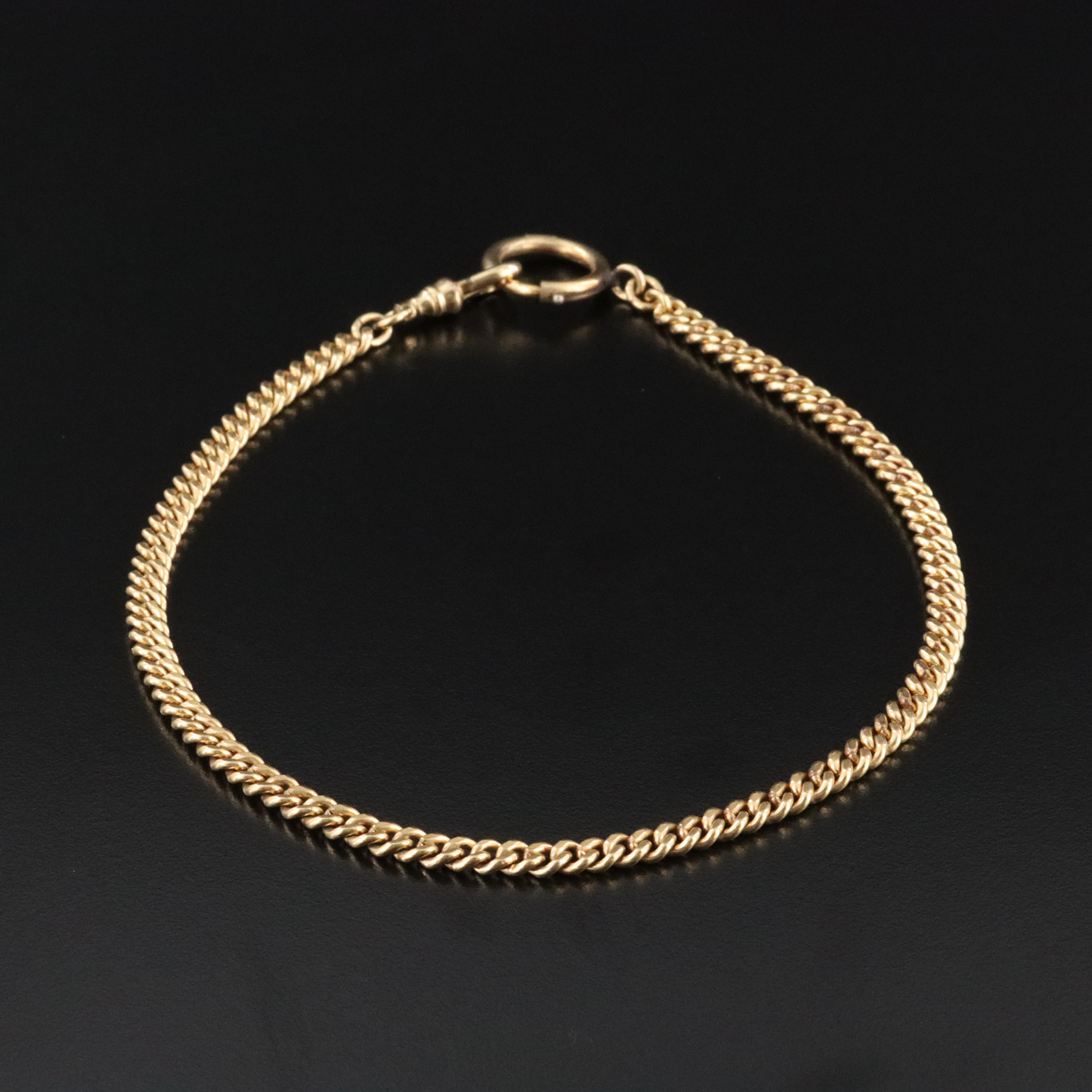 Gold-Filled Curb Link Watch Chain