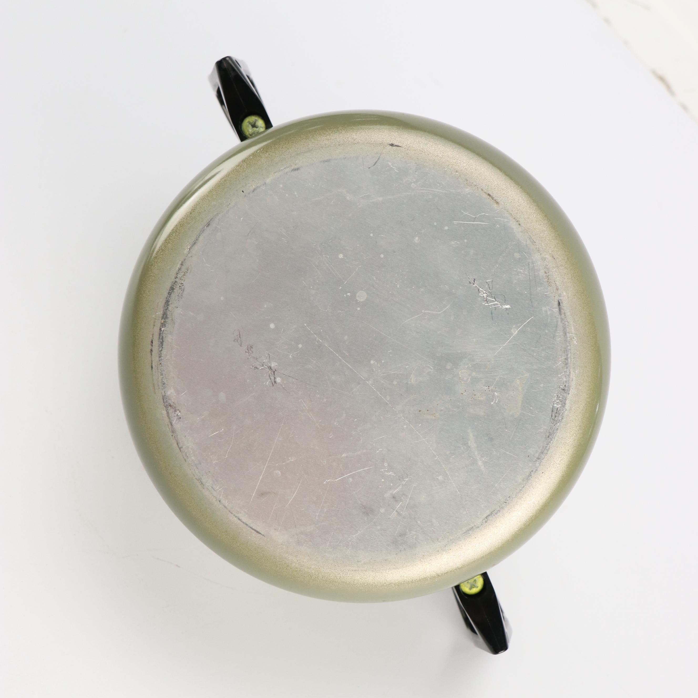 Cornwall Electric Fondue Pot with Fitz and Floyd "Moon Flower" Salad Plates