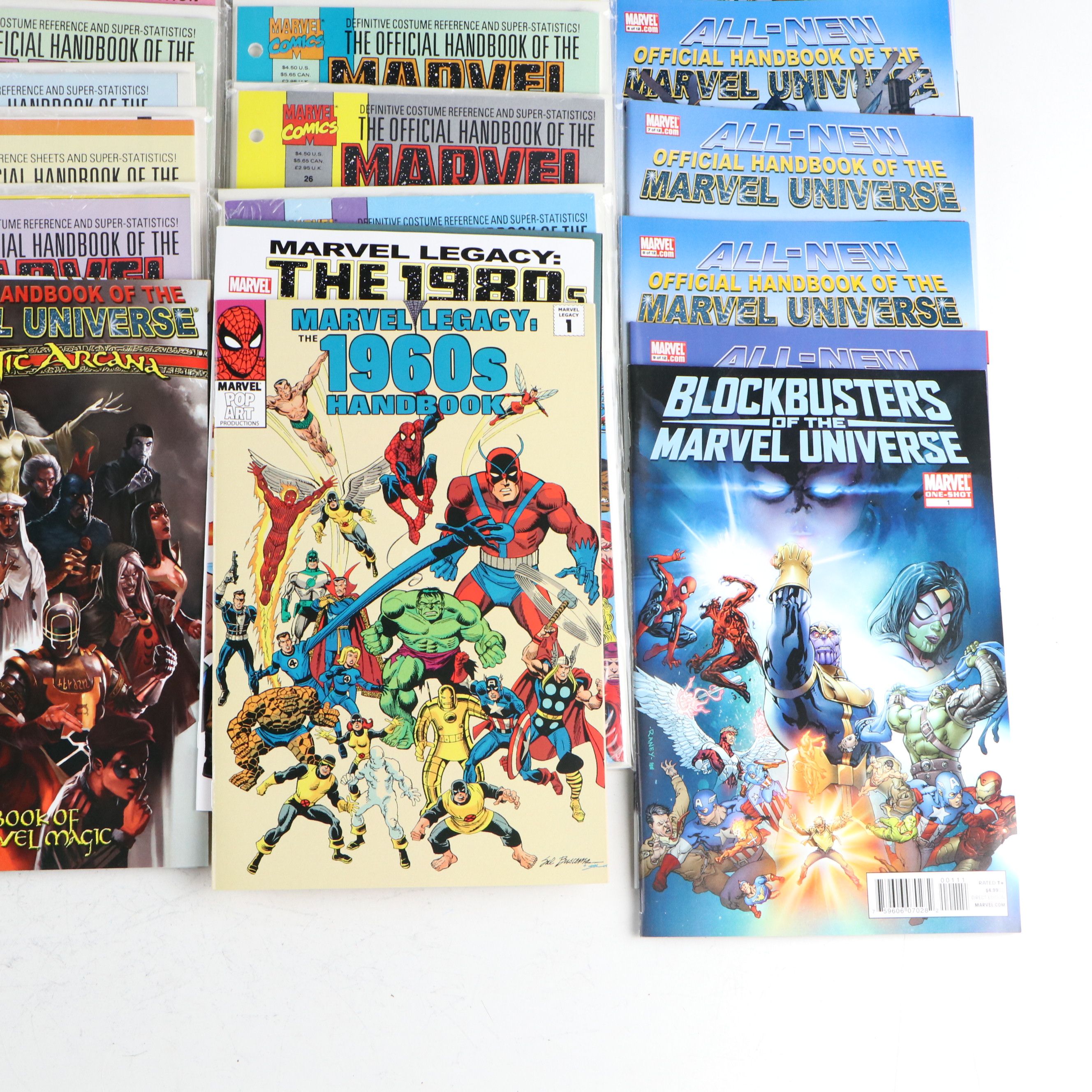 Modern Age Marvel Comic Books Featuring "Official Index to the Marvel Universe"