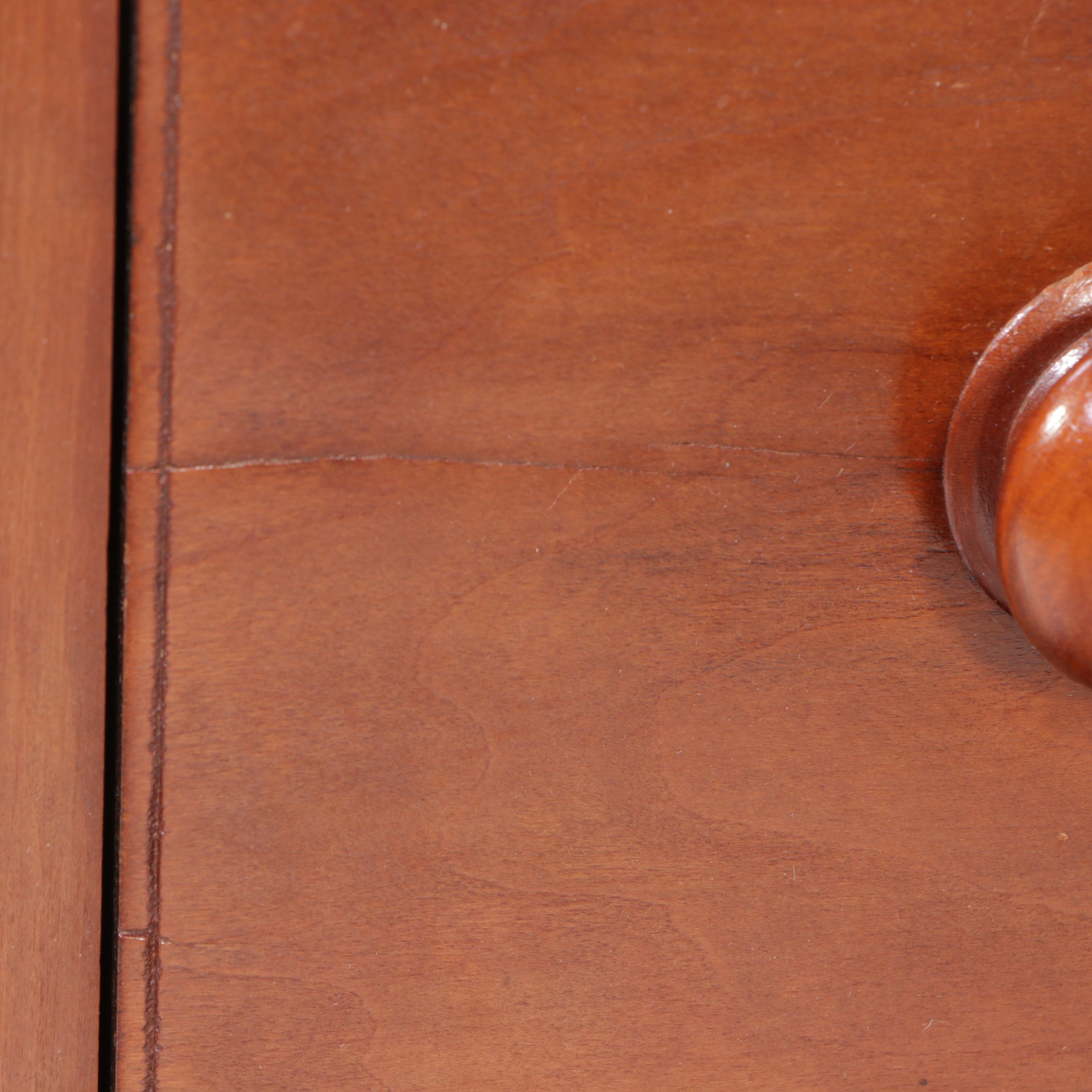 American Empire Cherry Chest of Drawers, 19th Century