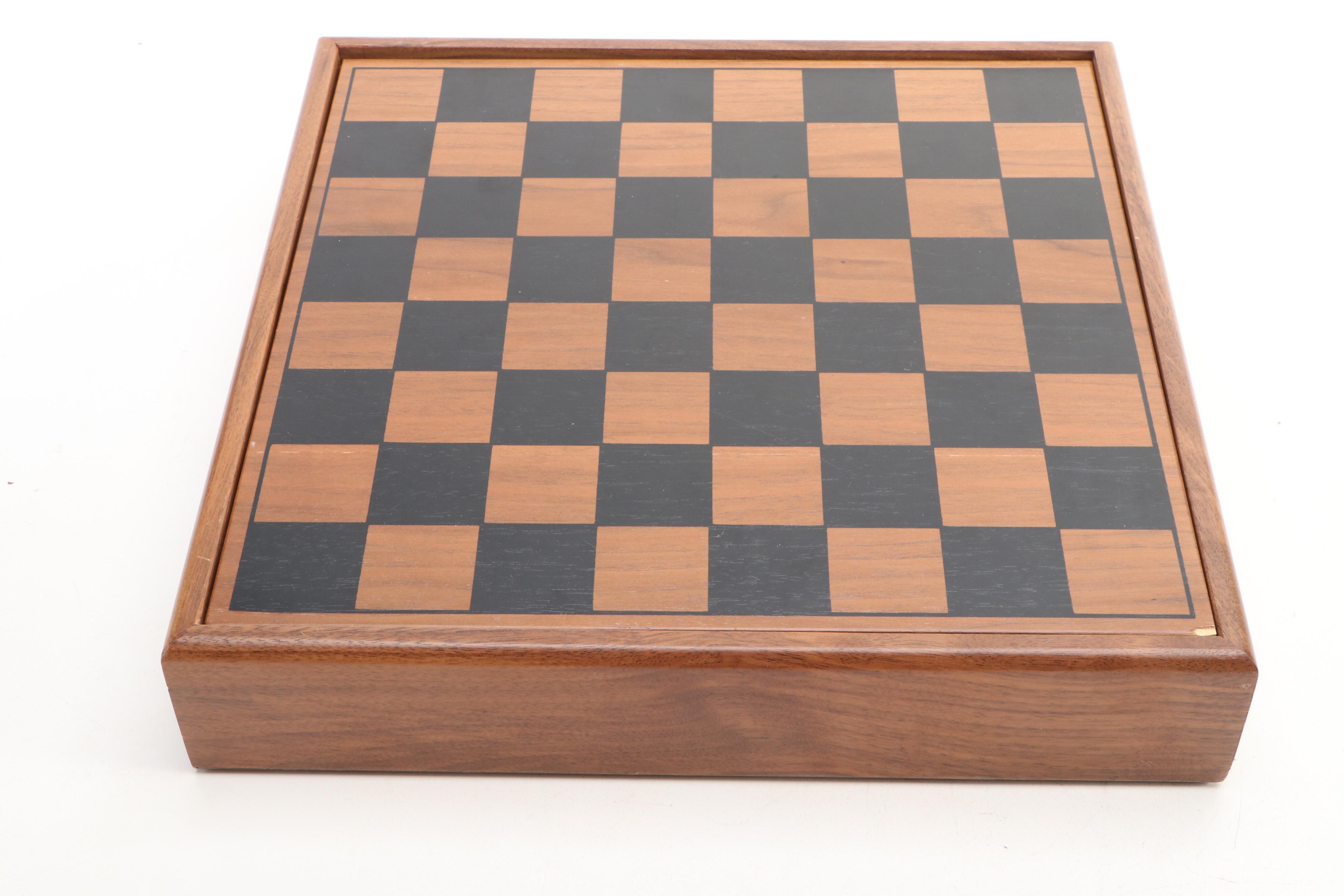 Drueke Wooden Game Board Set, Mid-20th Century