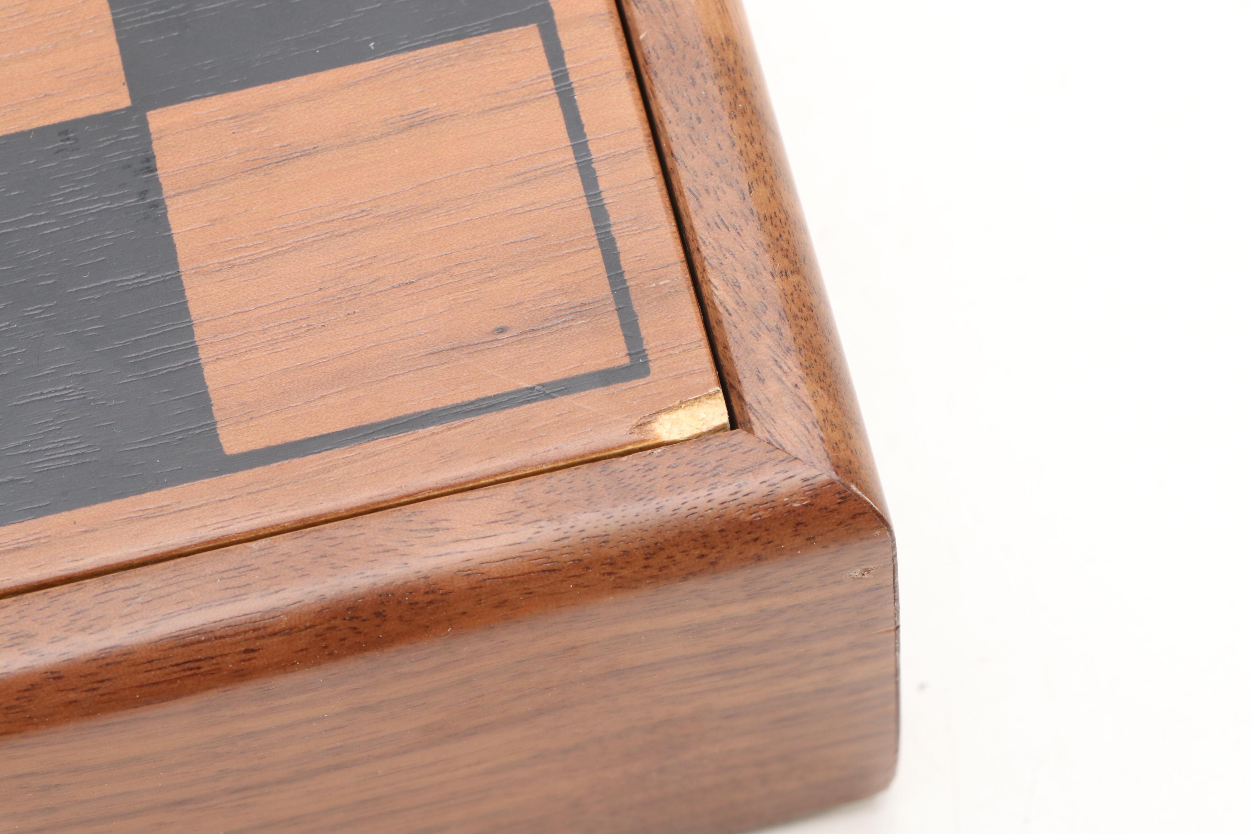 Drueke Wooden Game Board Set, Mid-20th Century