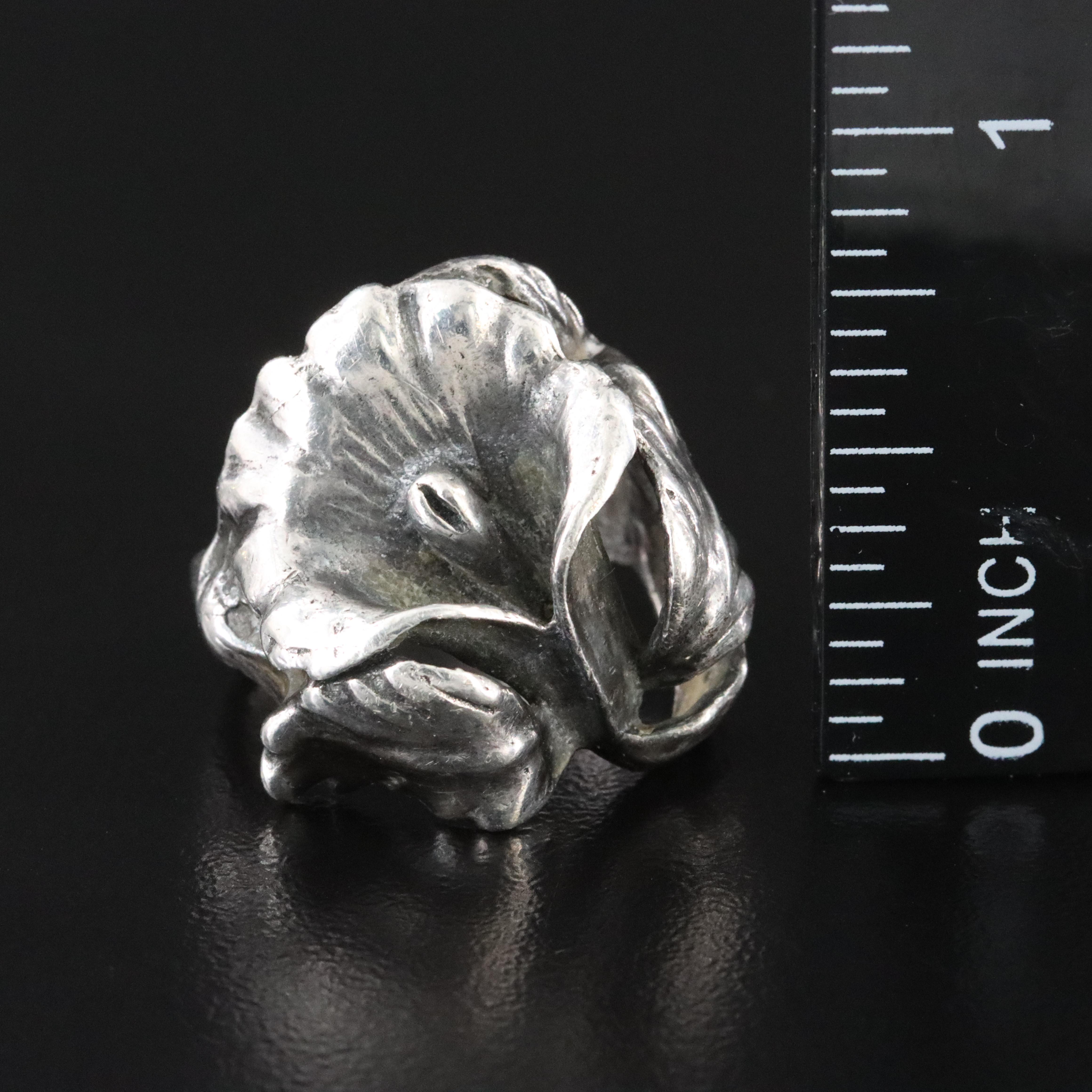 Sterling Flower Ring