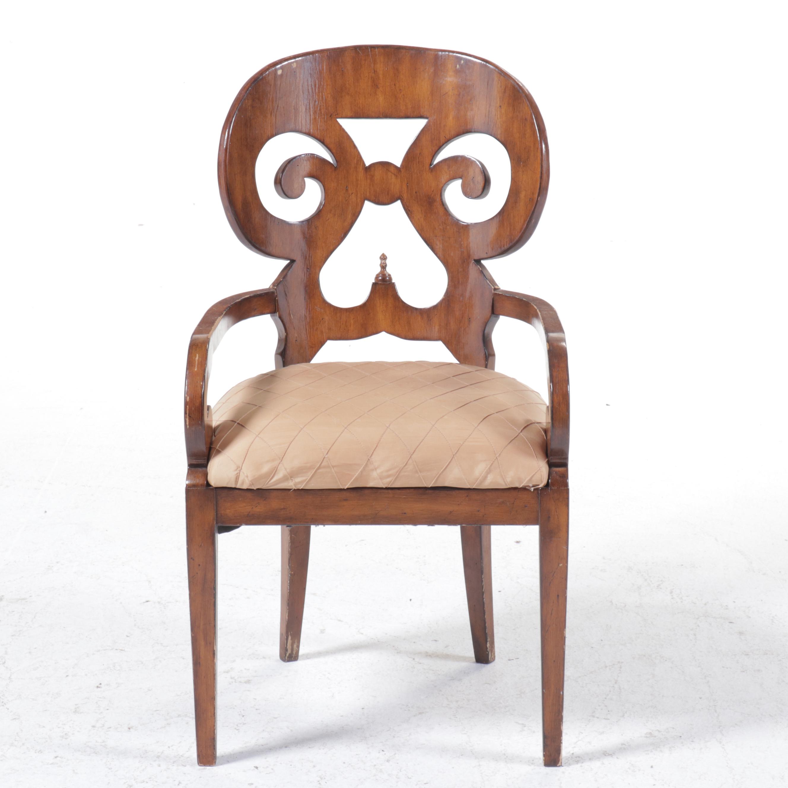Classical Style Mahogany Armchair, 20th Century