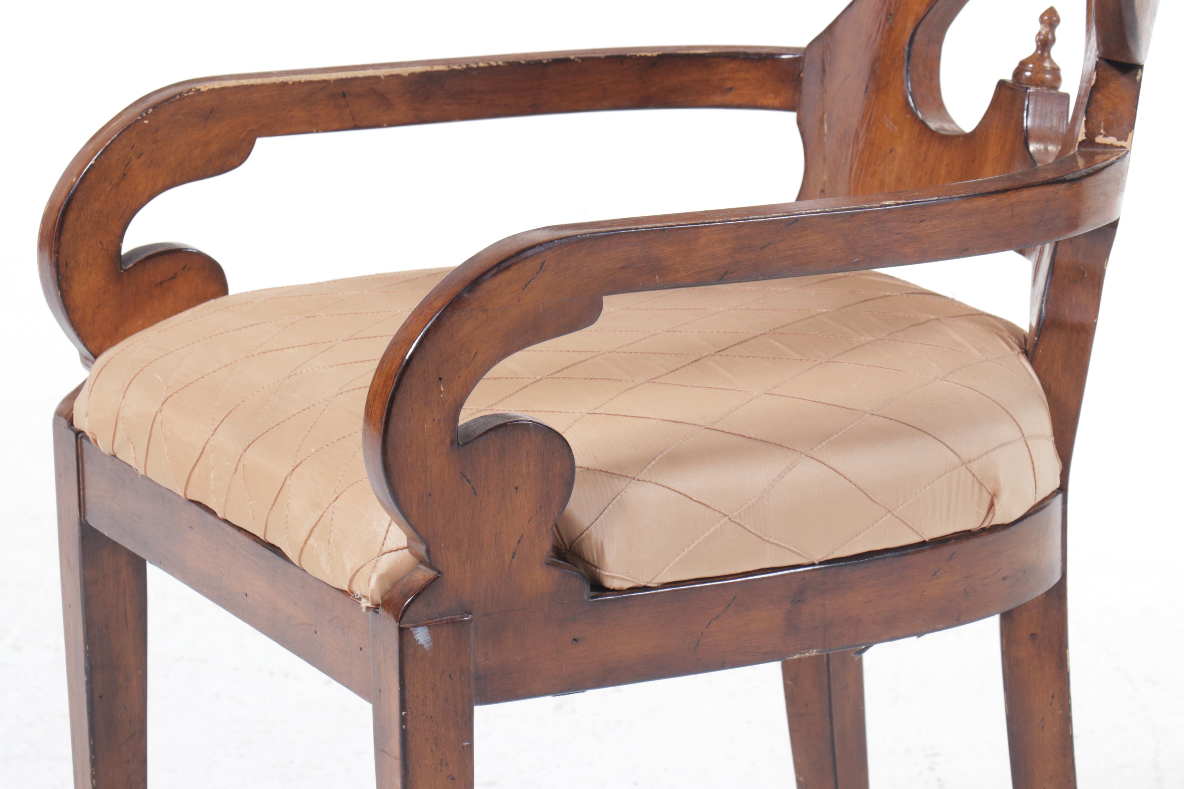 Classical Style Mahogany Armchair, 20th Century