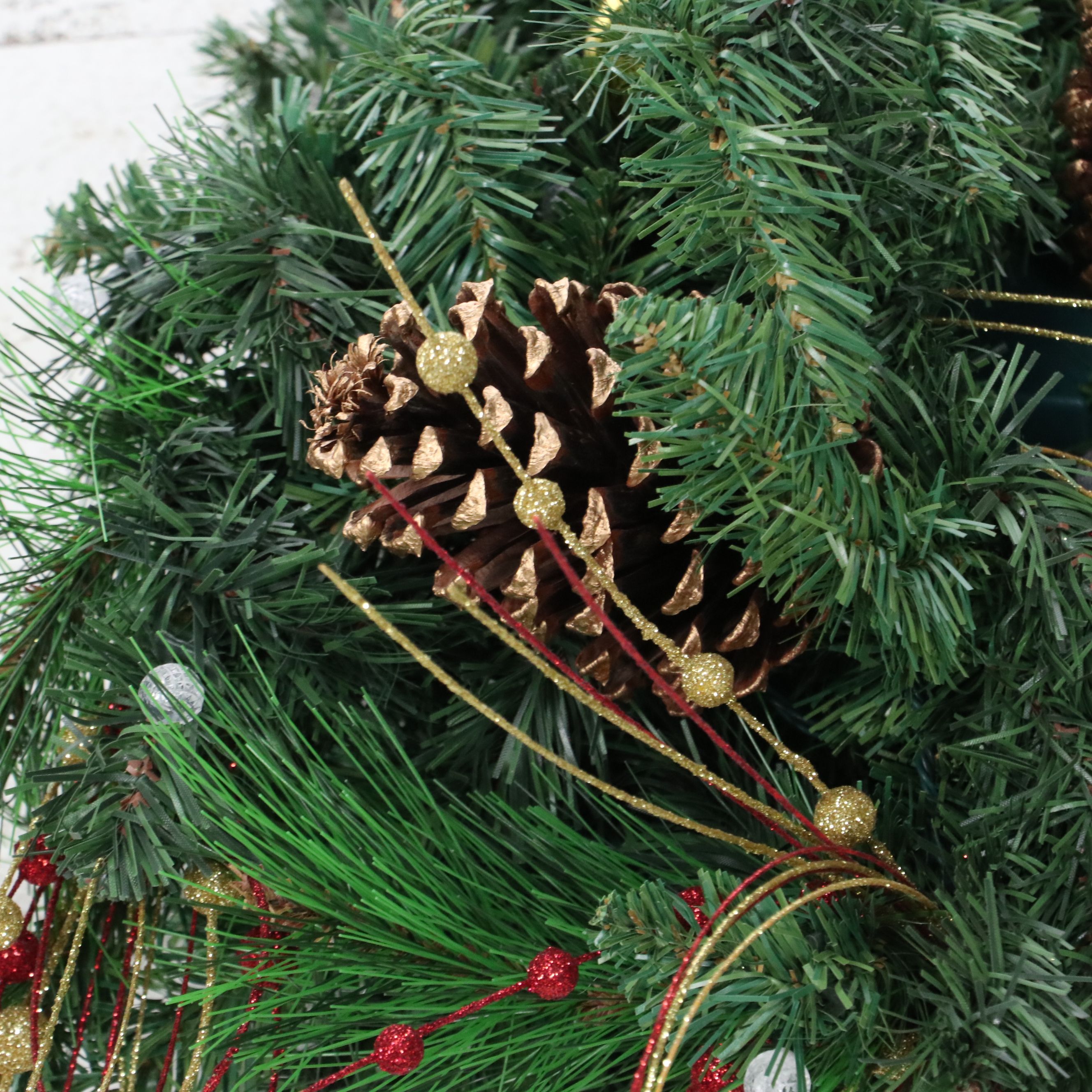 Christmas Artificial Pine Illuminated Garland