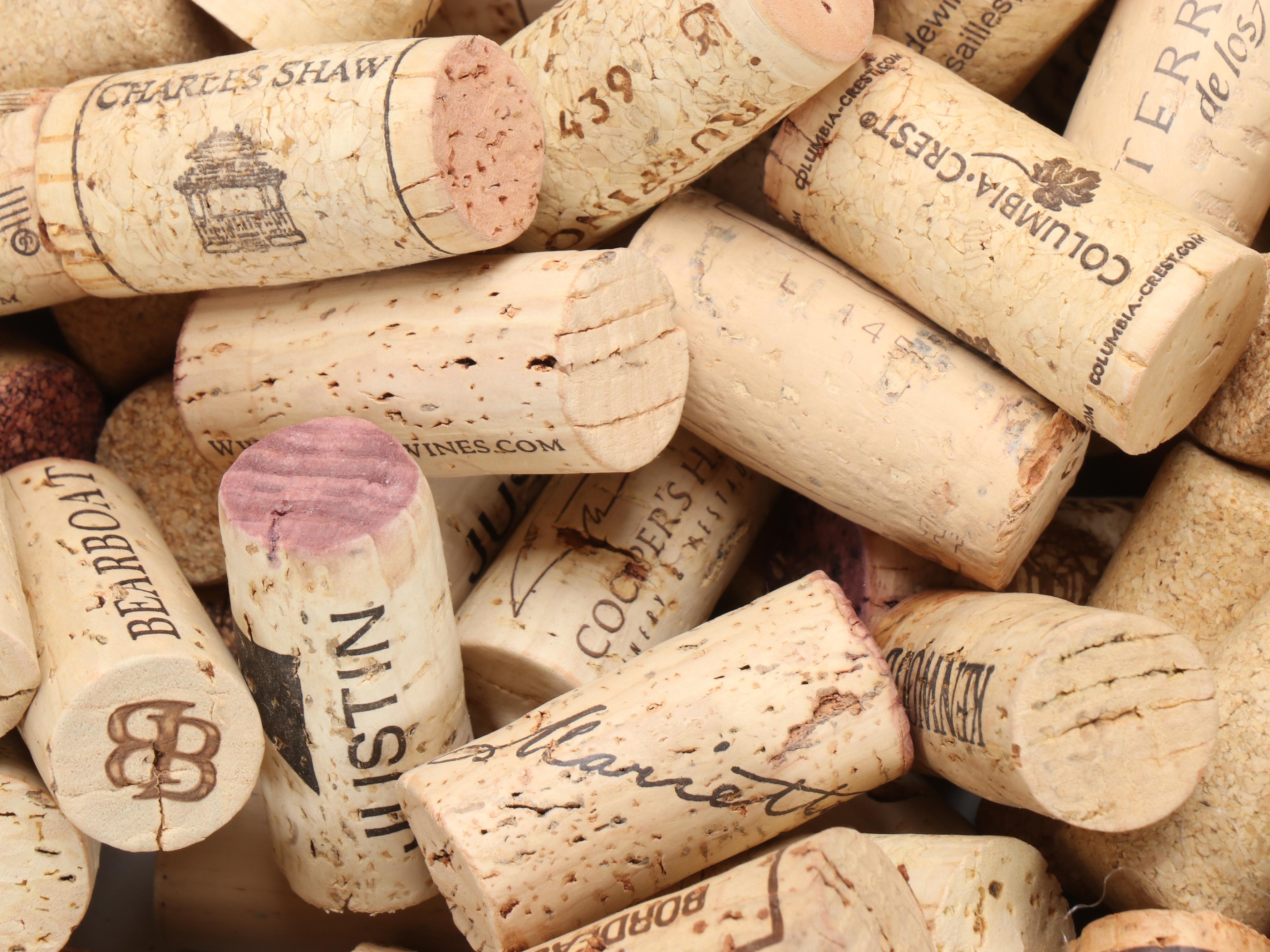 Assortment of Used Wine Corks