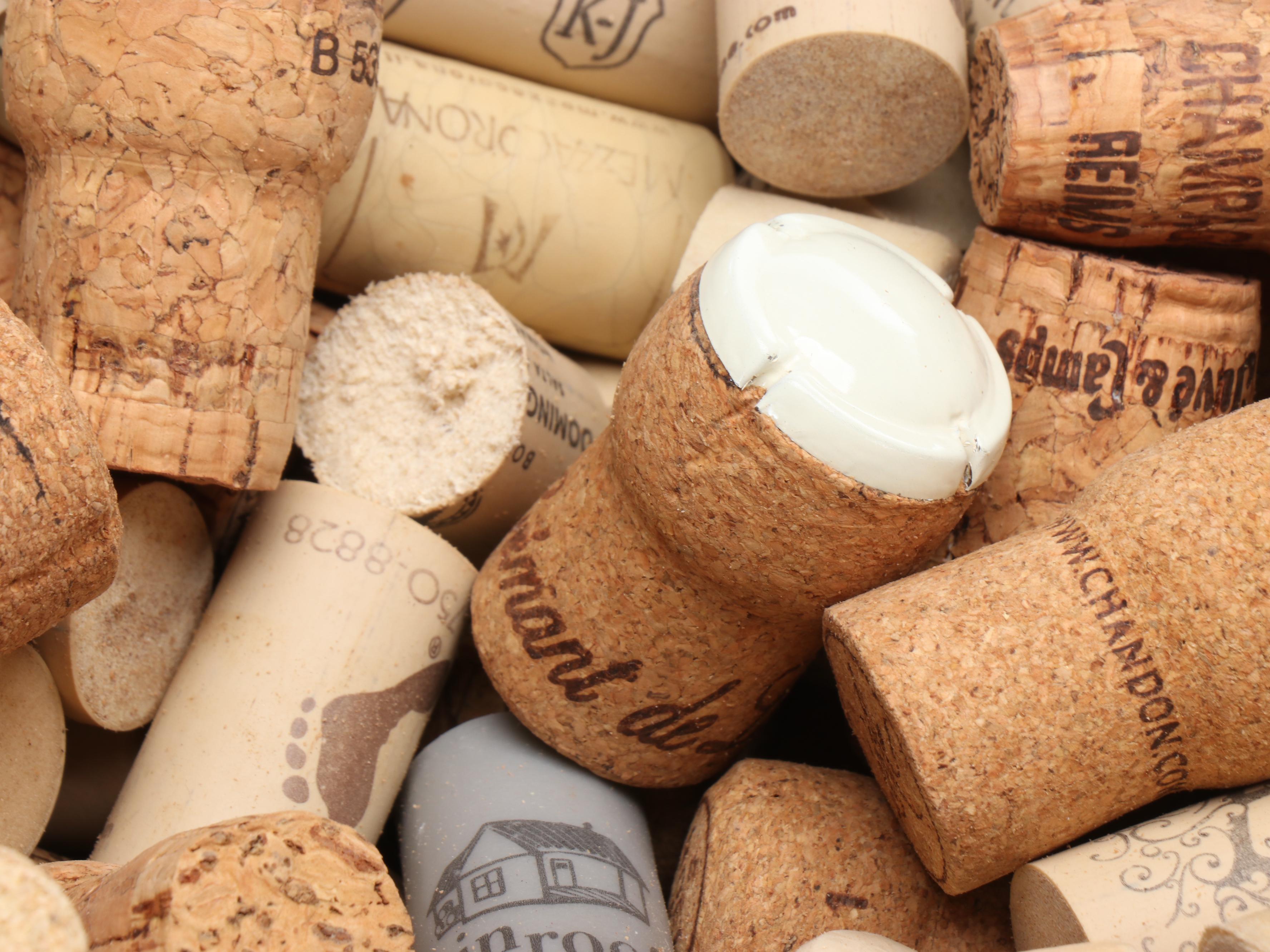 Assortment of Used Wine Corks