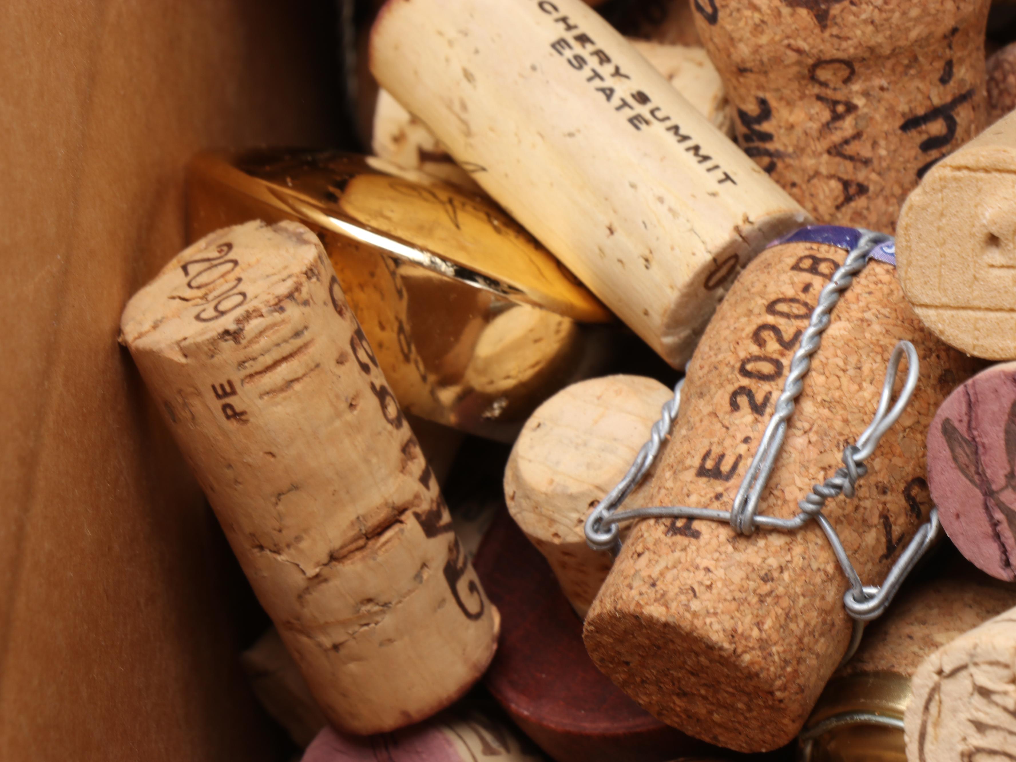 Assortment of Used Wine Corks