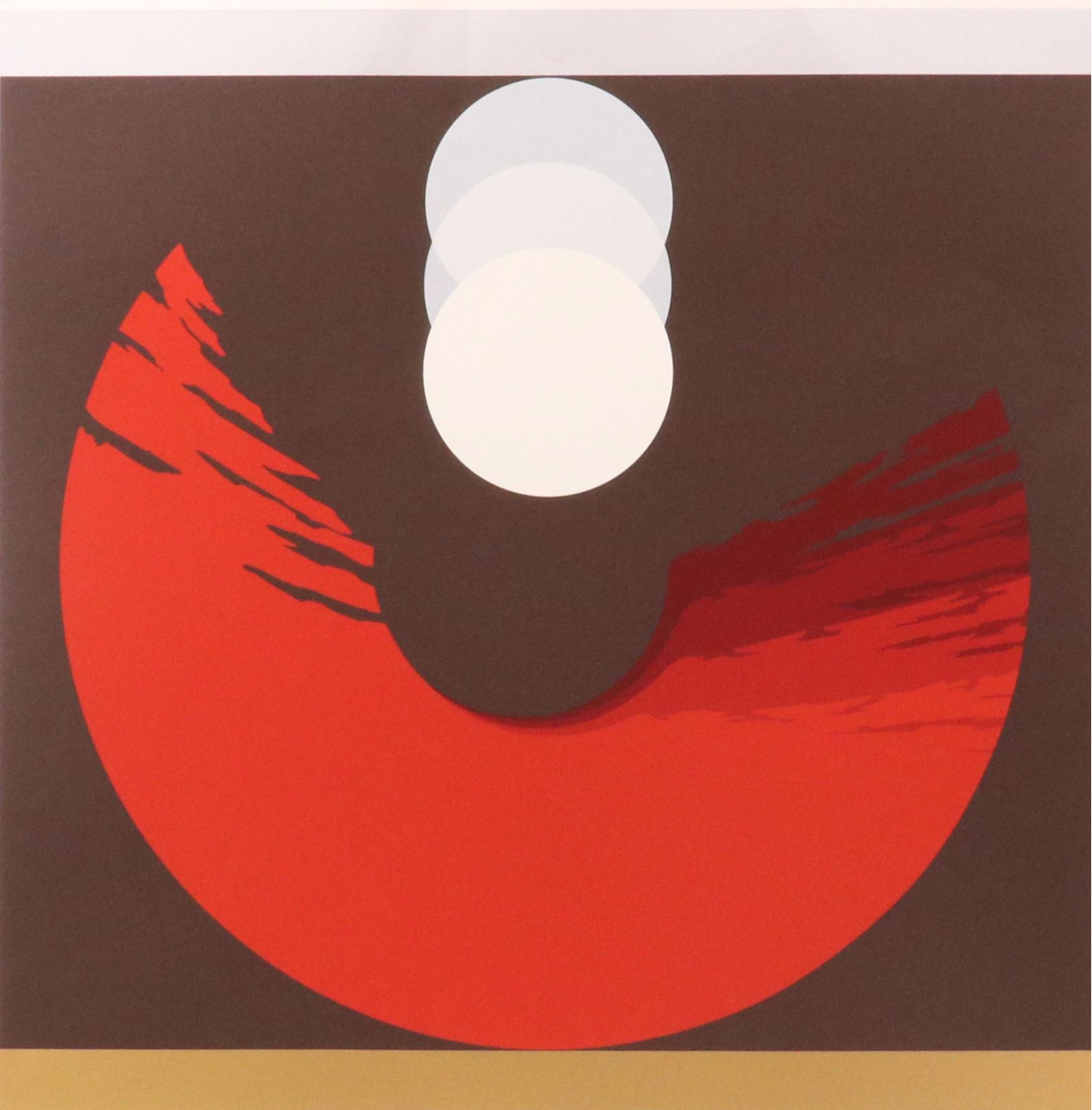 Thomas Whelan Benton Abstract Serigraph "Evolution Series – Red," 1981