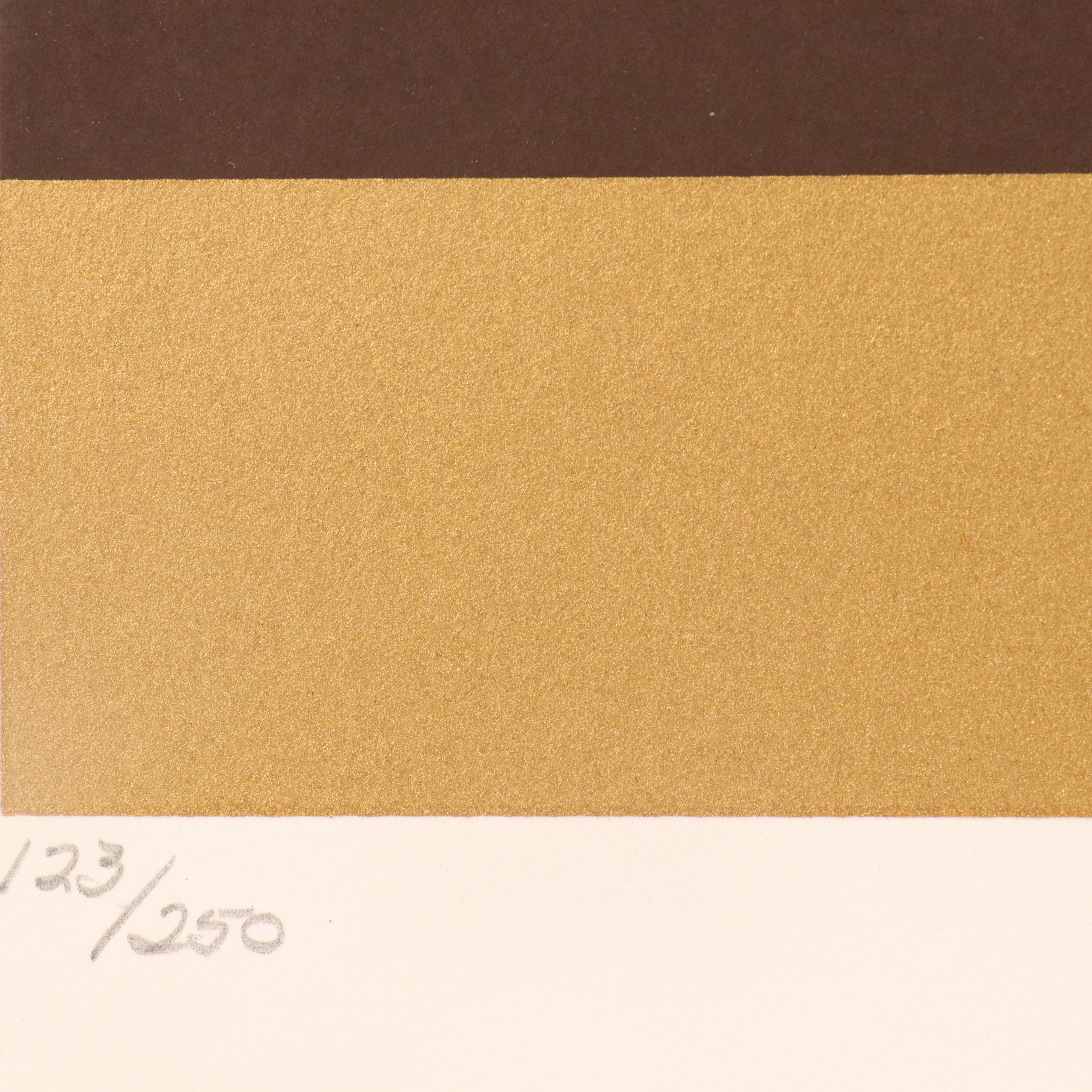 Thomas Whelan Benton Abstract Serigraph "Evolution Series – Red," 1981