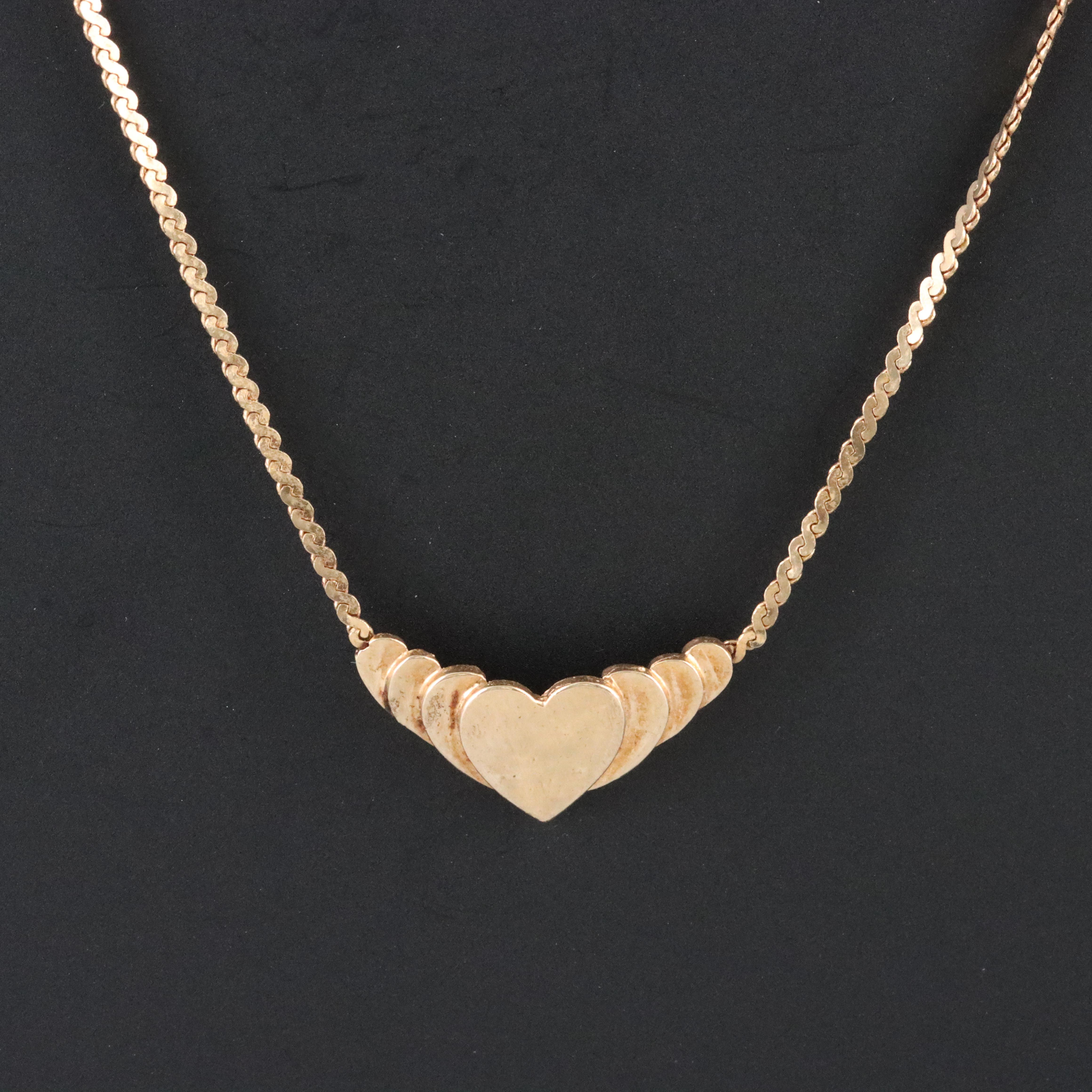 Vintage 14K Heart Necklace