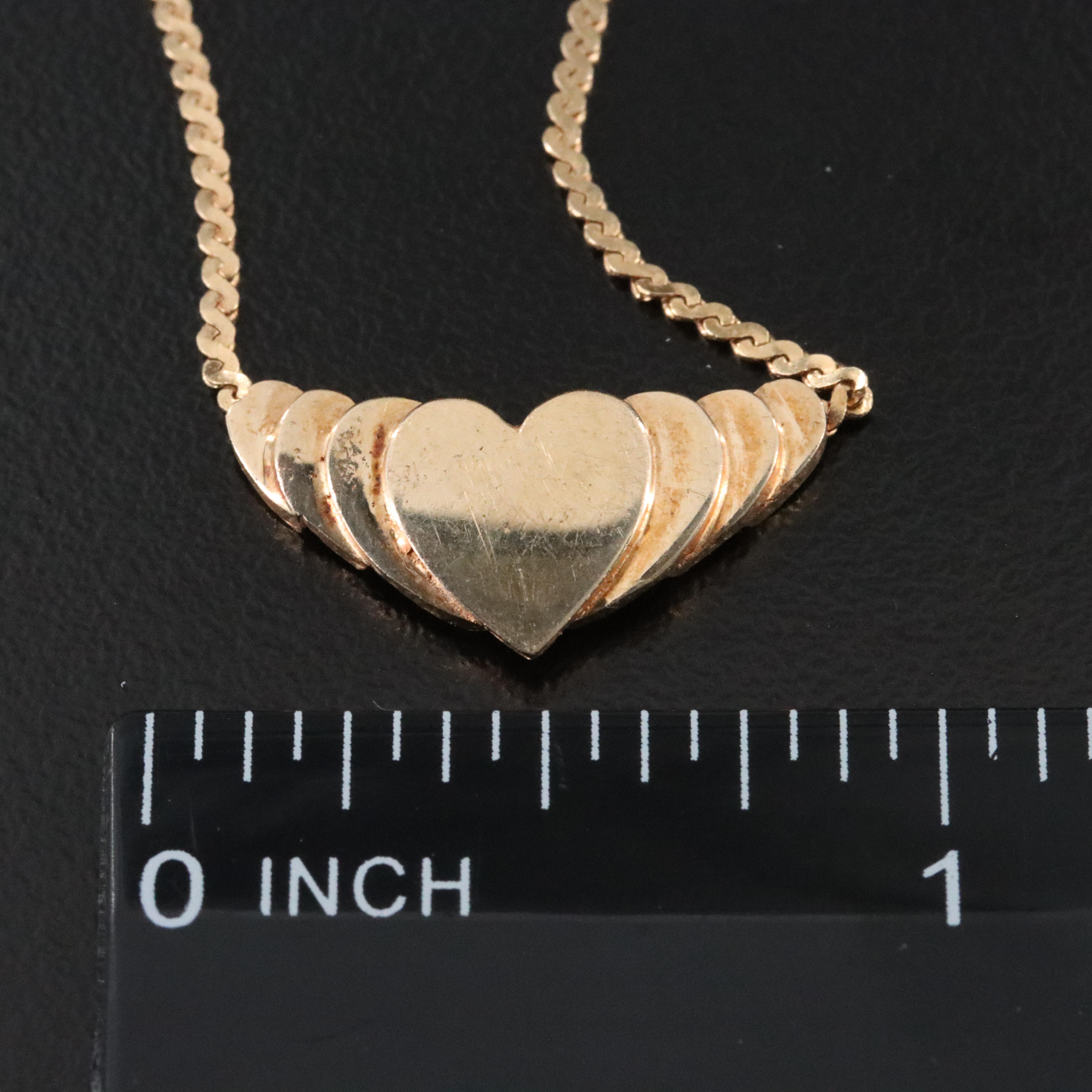Vintage 14K Heart Necklace