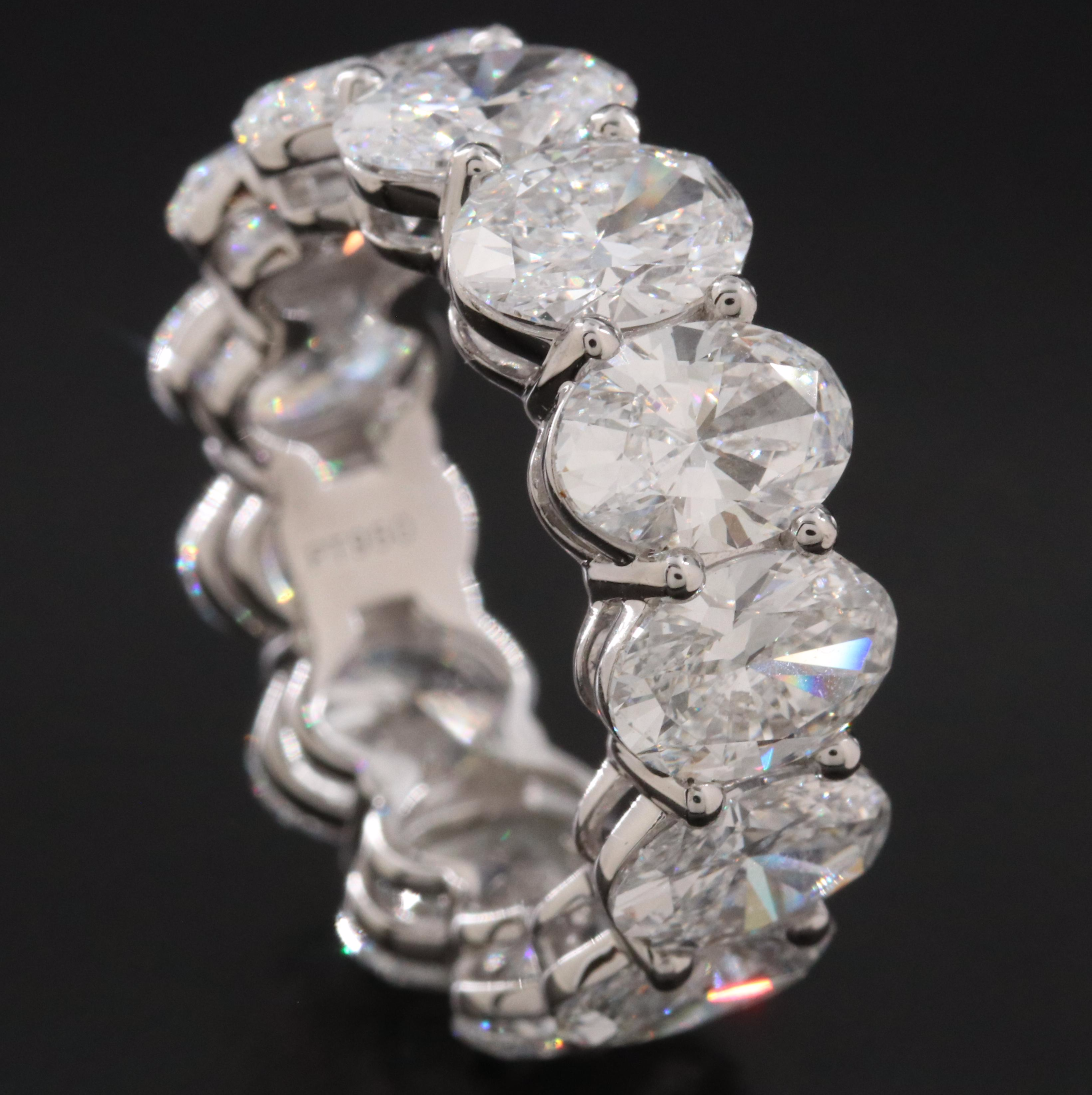 Platinum 11.30 CTW Lab Grown Diamond Eternity Band