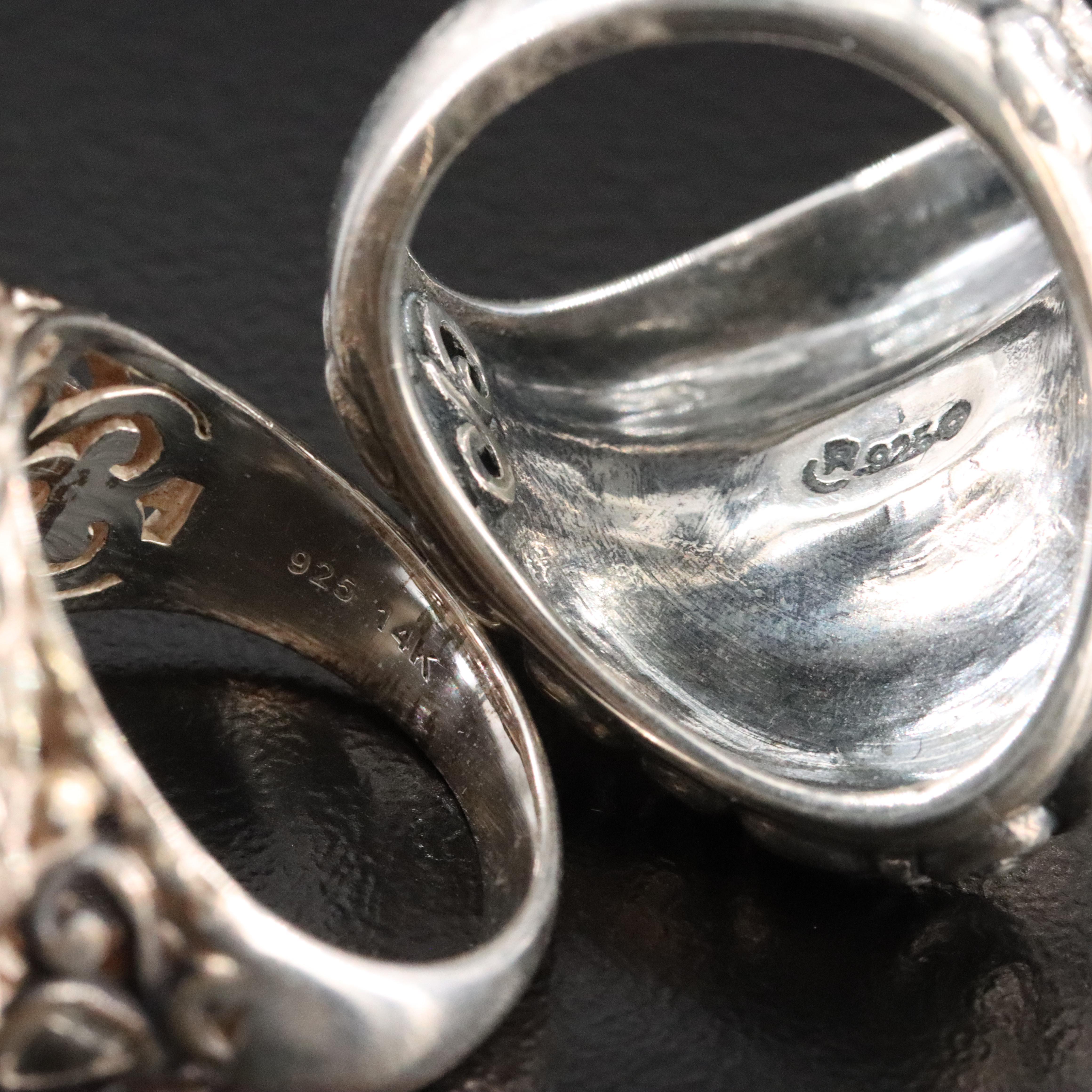 JAi by John Hardy and Relios Sterling Rings Including 14K Accents