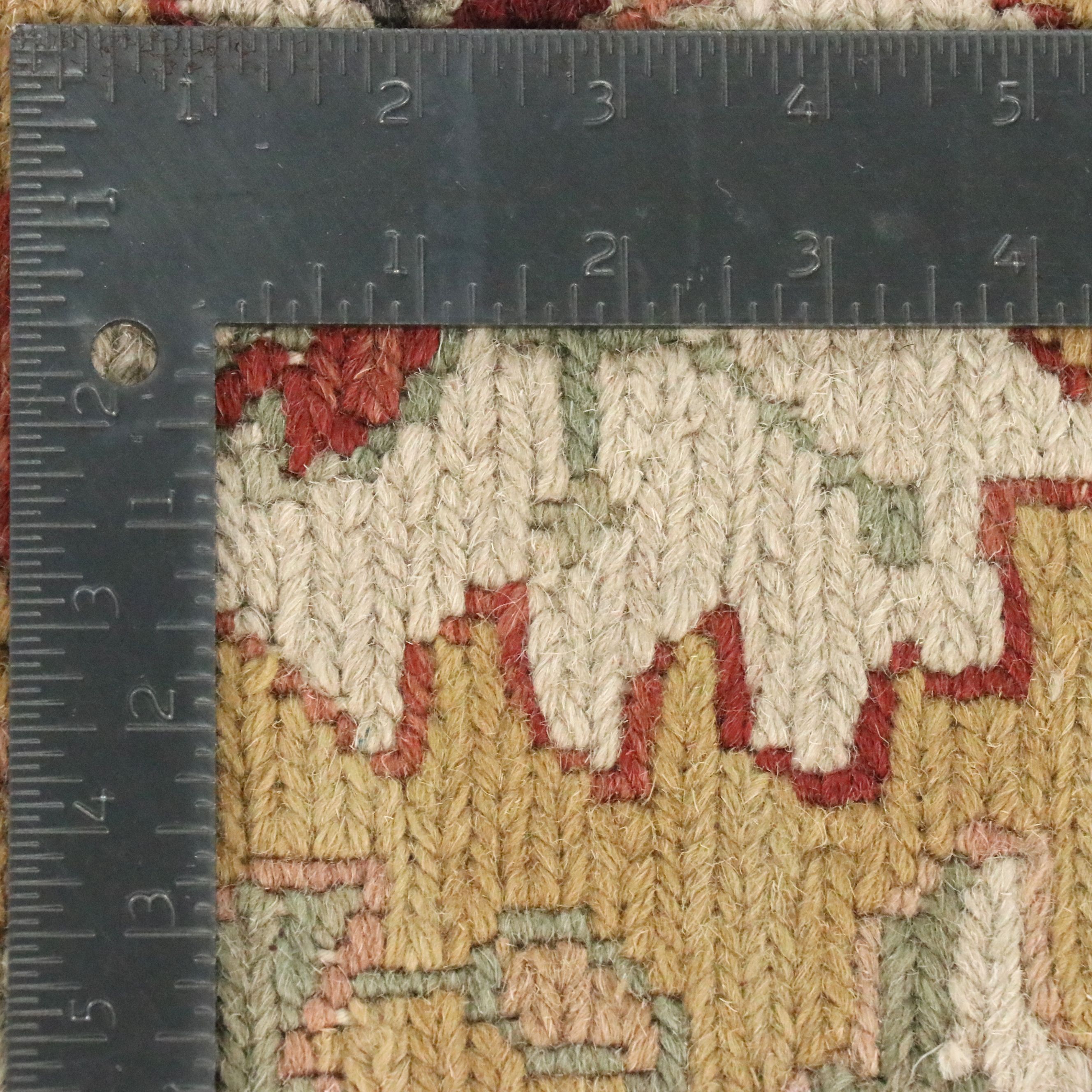 3'1 0x 6' Handwoven Indian Soumak Area Rug