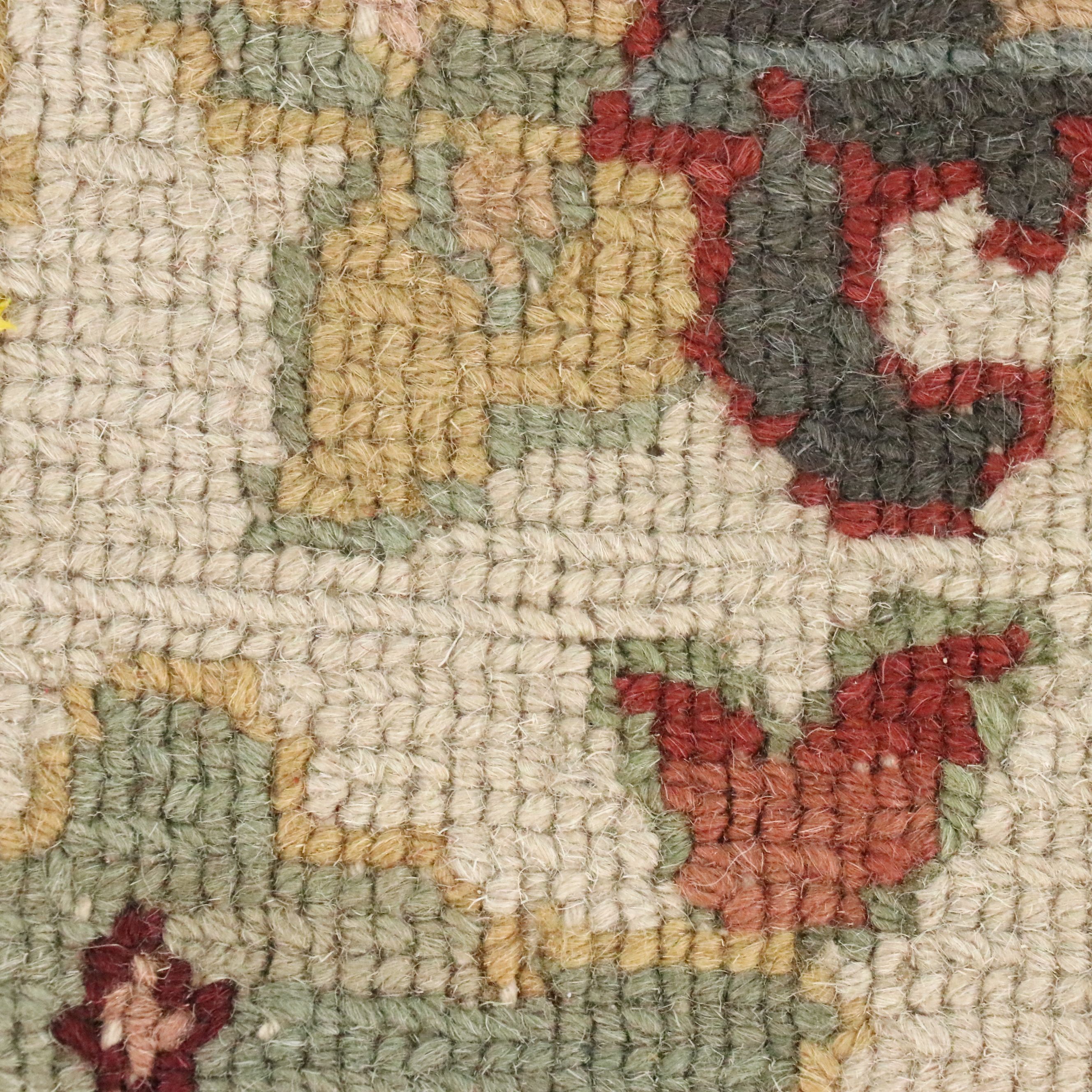 3'1 0x 6' Handwoven Indian Soumak Area Rug