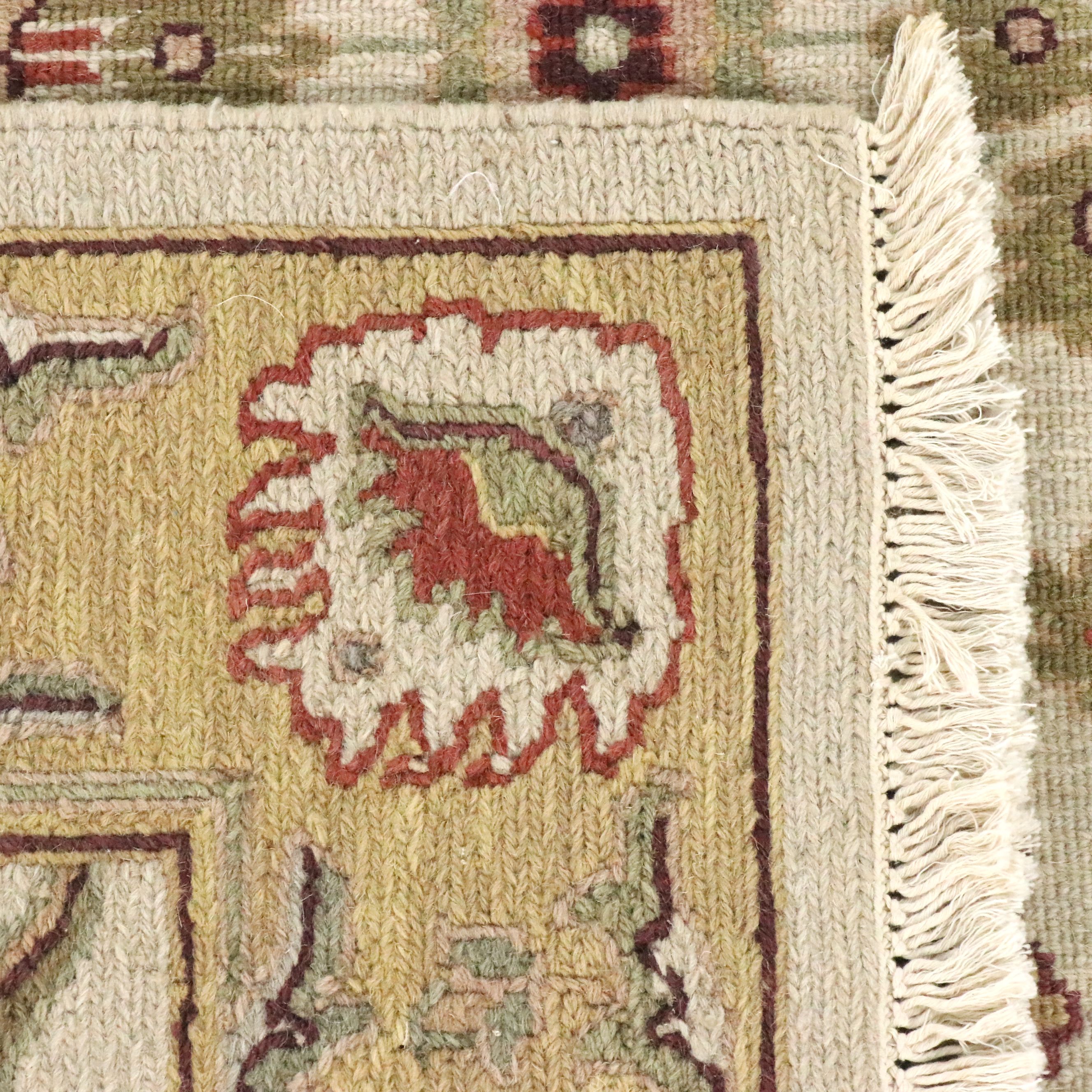 3'10 x 6' Handwoven Indian Soumak Area Rug