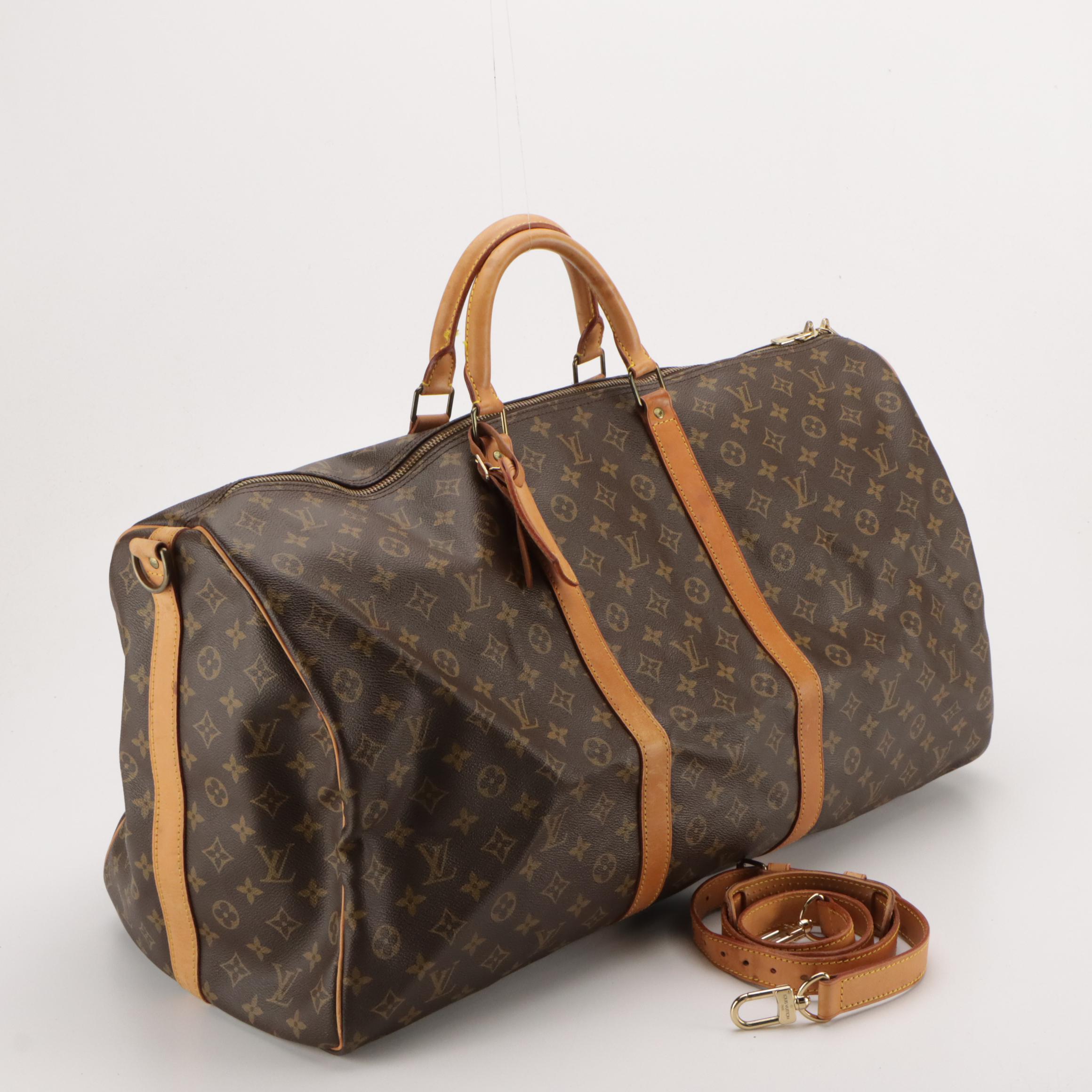 Louis Vuitton Keepall Bandoulière 60 in Monogram Canvas and Leather