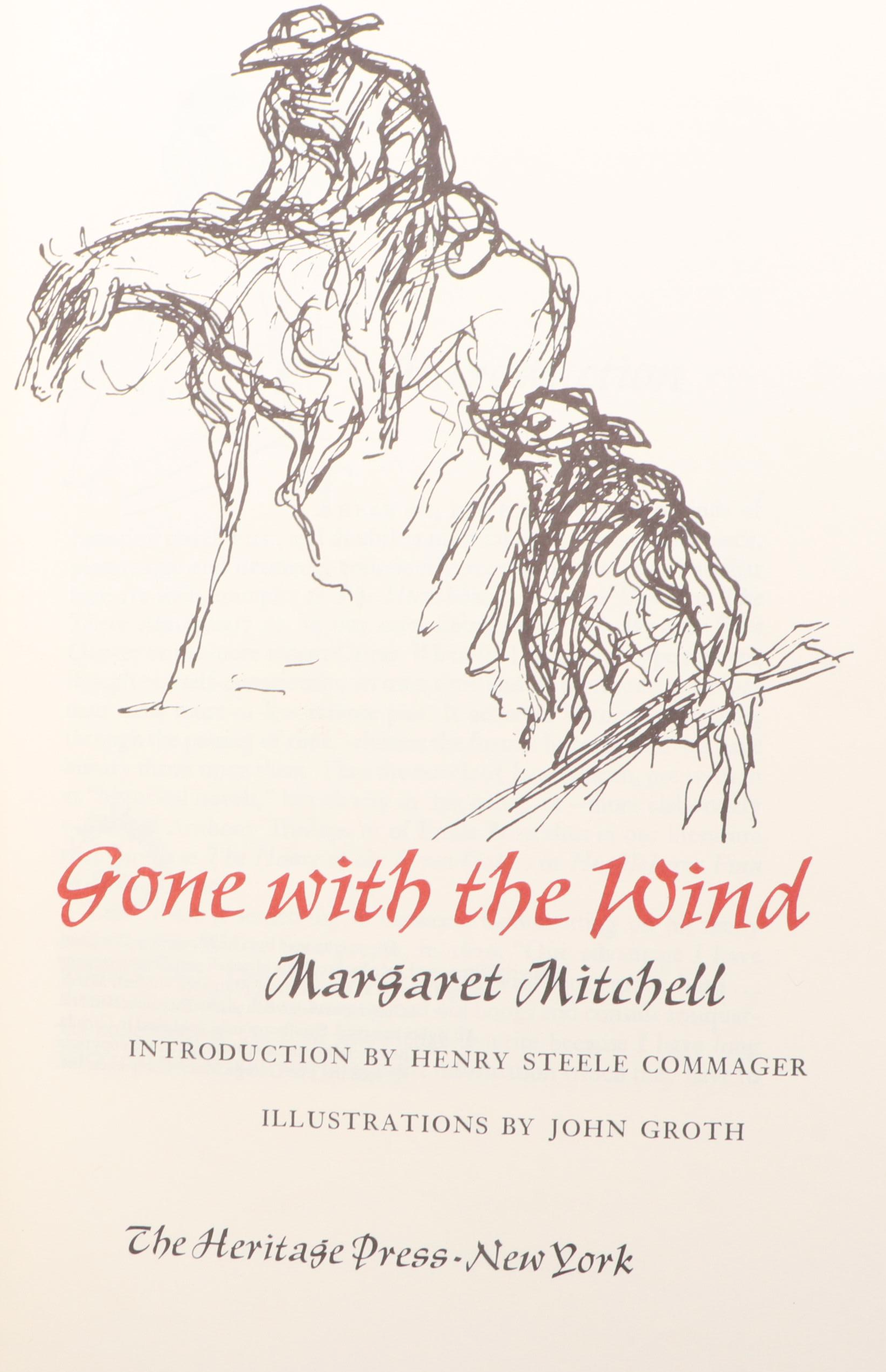 John Groth Illustrated "Gone with the Wind" by Margaret Mitchell, 1968