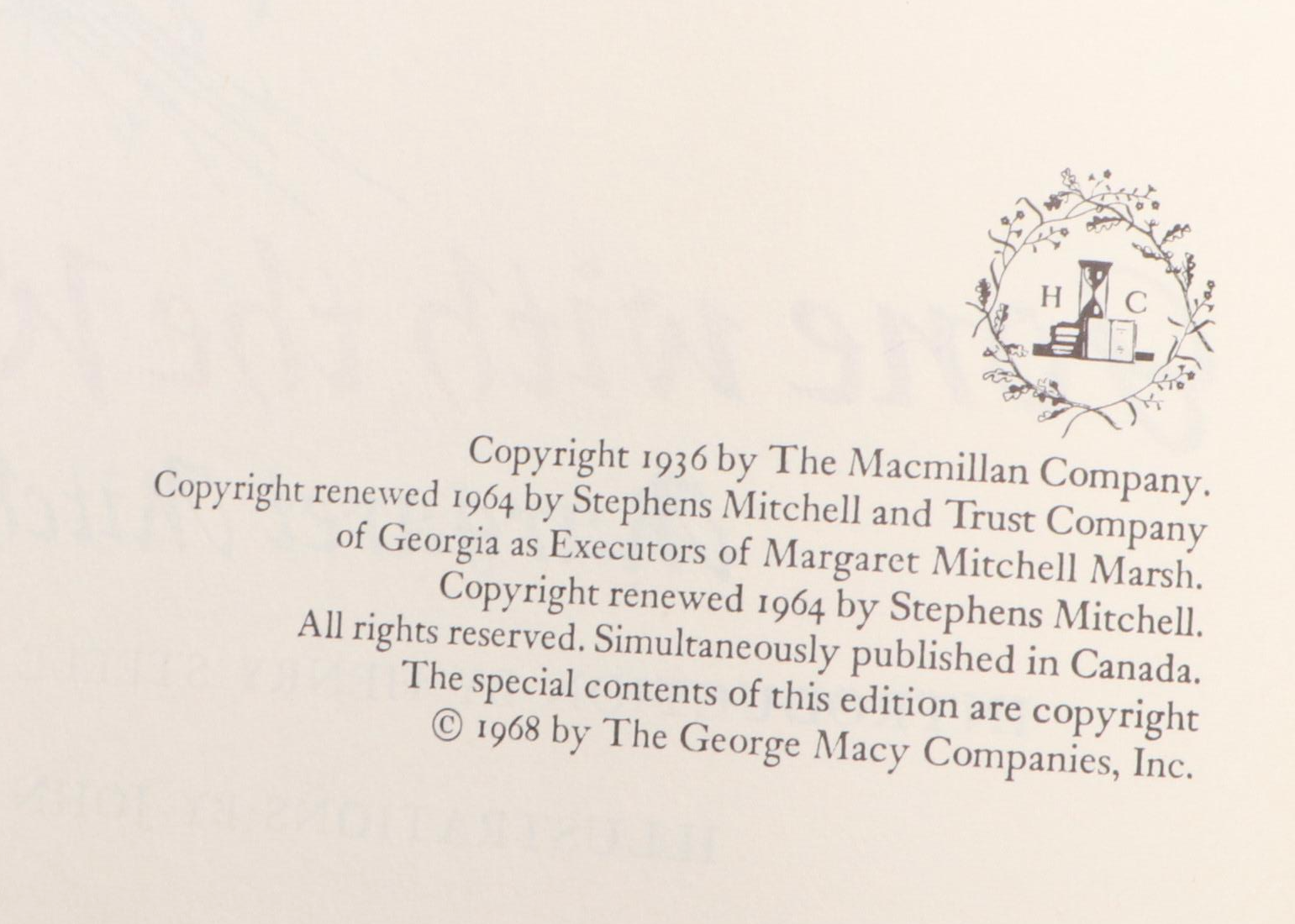 John Groth Illustrated "Gone with the Wind" by Margaret Mitchell, 1968