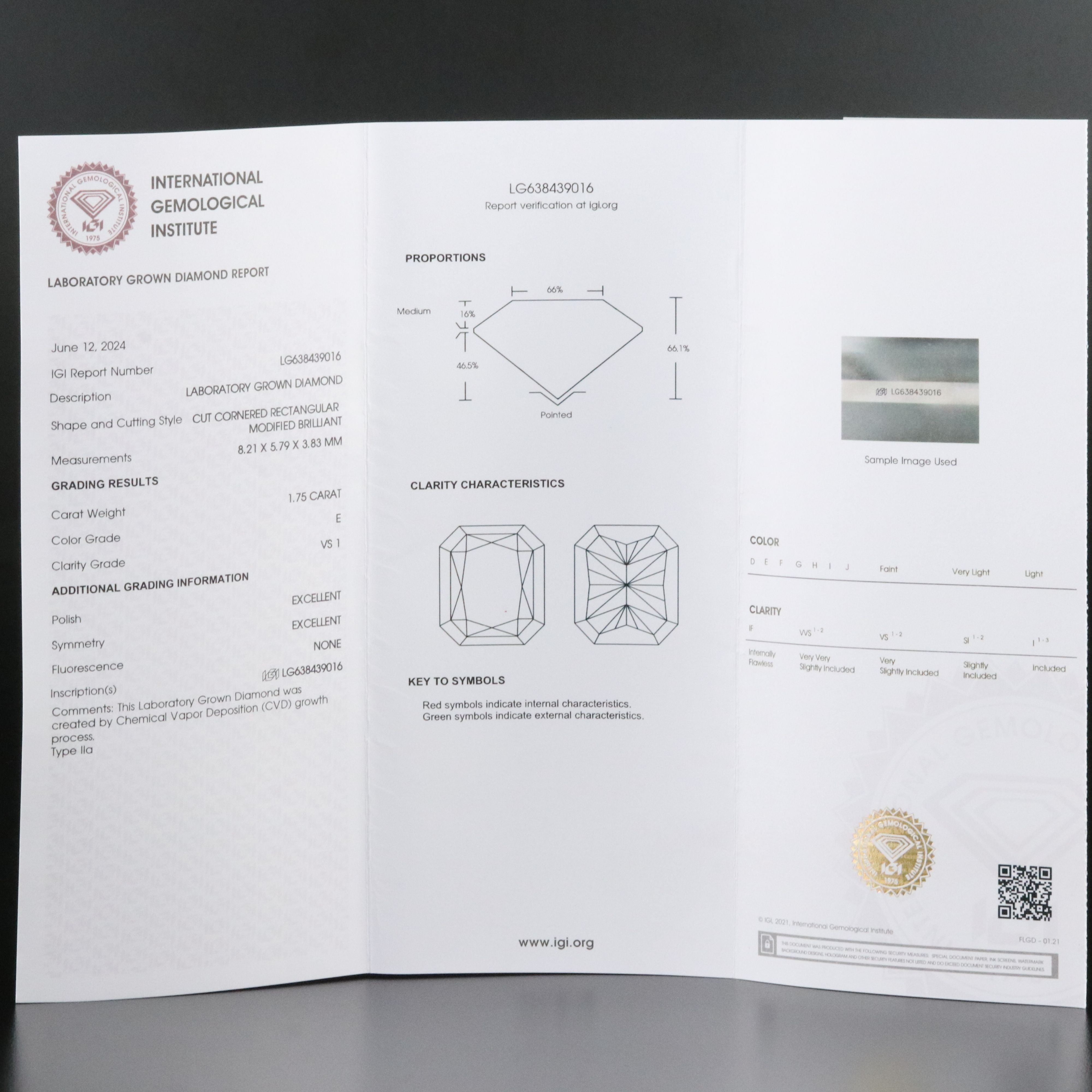 Platinum 3.34 CTW Lab Grown Diamond Stud Earrings with IGI Reports