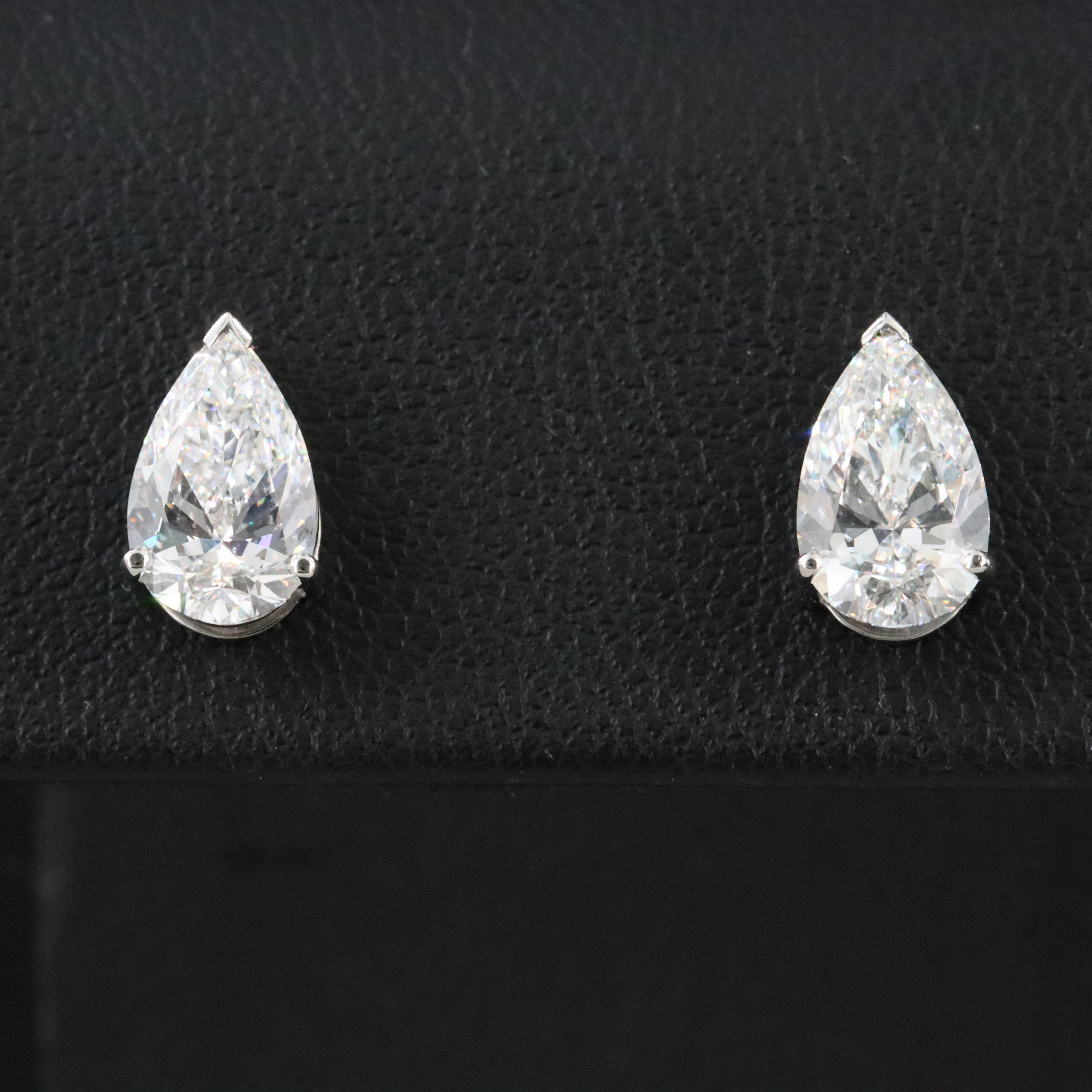 Platinum 2.02 CTW Lab Grown Diamond Stud Earrings with IGI Report