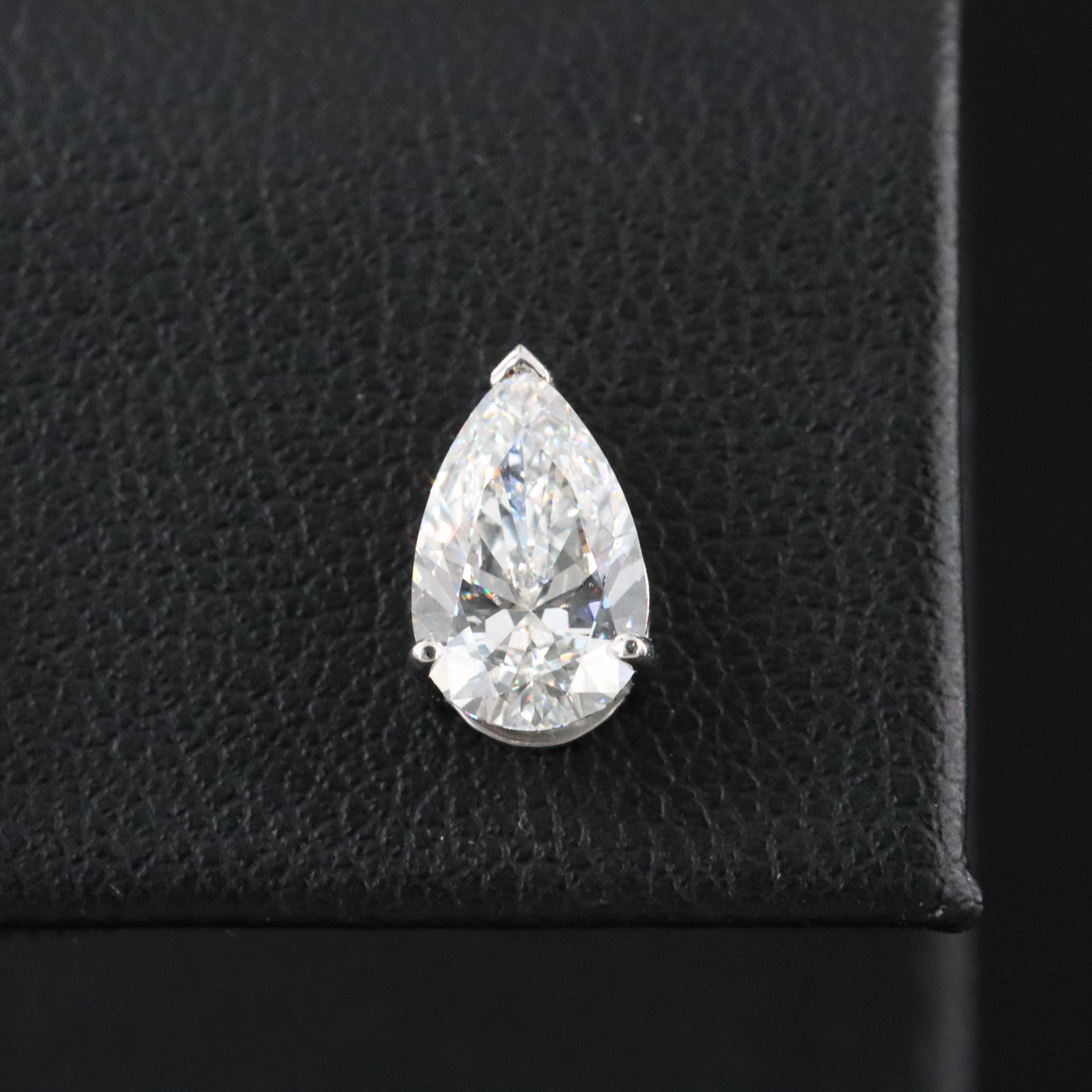 Platinum 2.02 CTW Lab Grown Diamond Stud Earrings with IGI Report