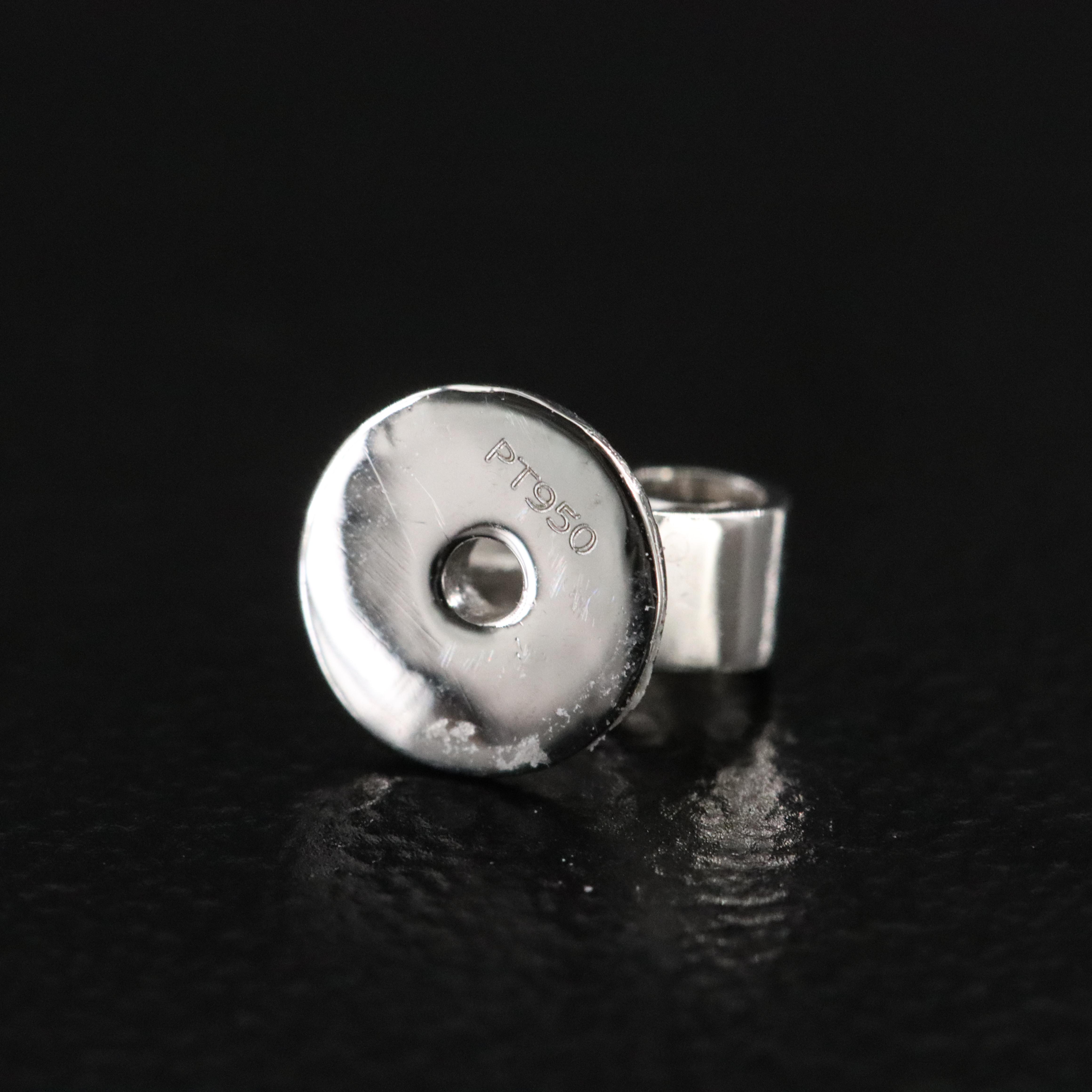 Platinum 2.02 CTW Lab Grown Diamond Stud Earrings with IGI Report