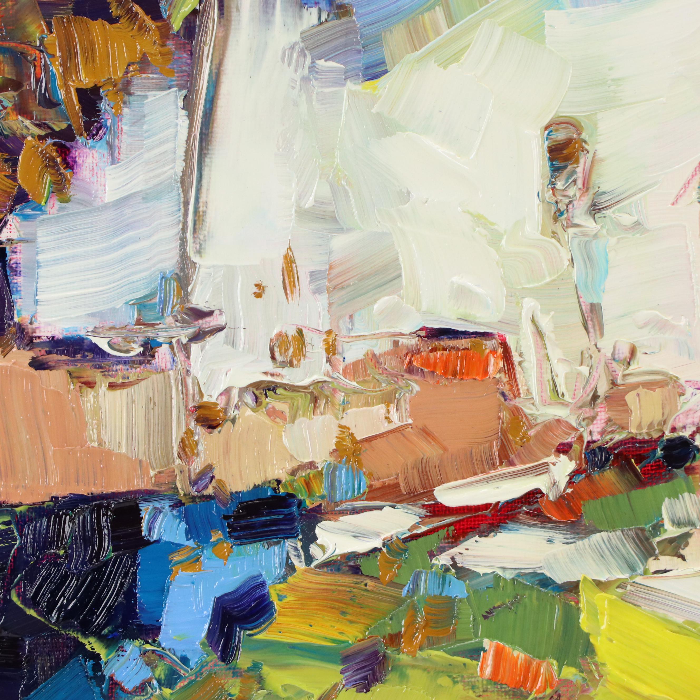 Serguei Novitchkov Abstract Oil Painting "Edges of Existence," 2025