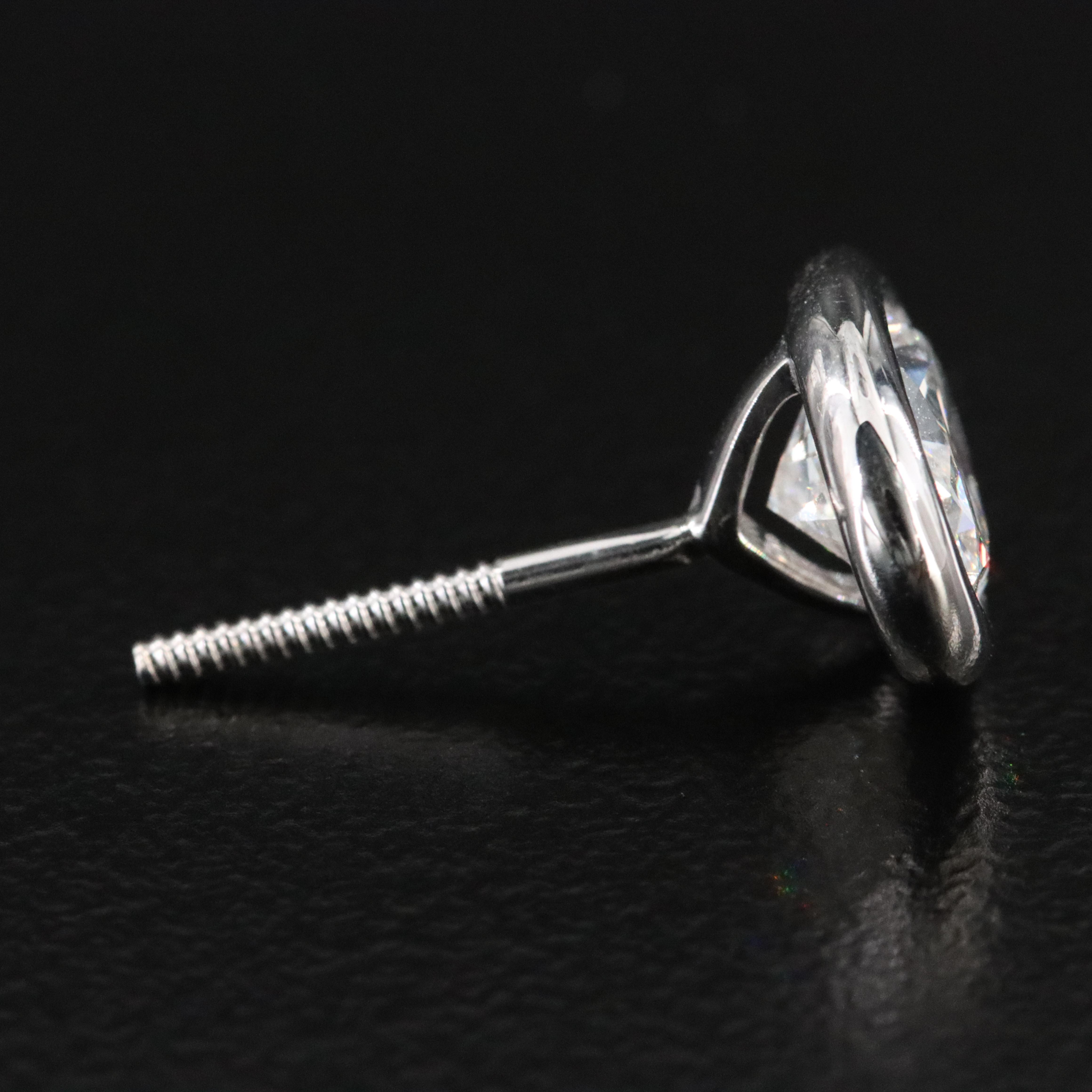 14K 2.61 CTW Lab Grown Diamond Stud Earrings with IGI Reports